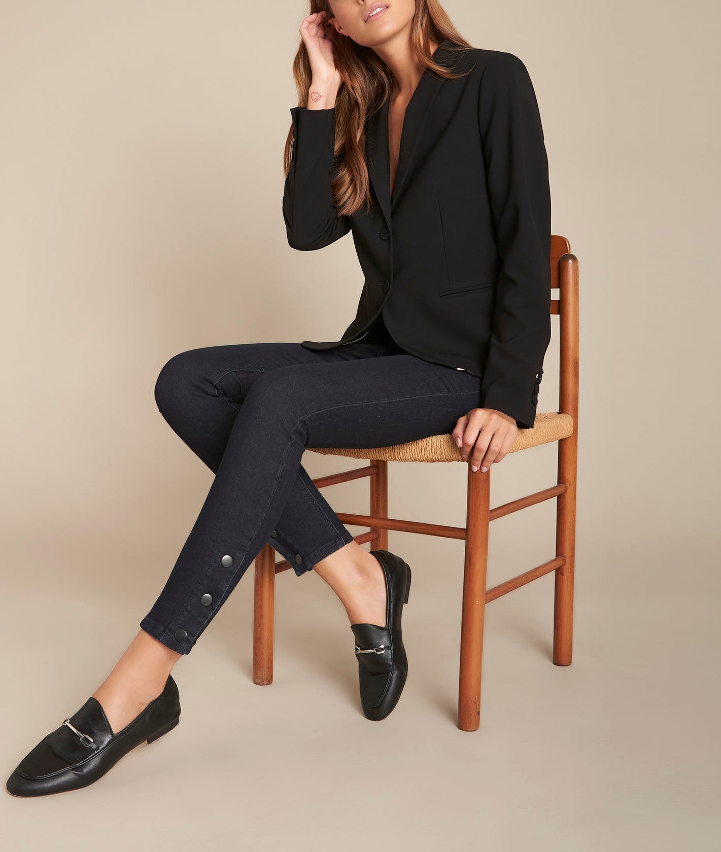 L'audacieux skinny : jean blue black Scoty Faume - seconde main