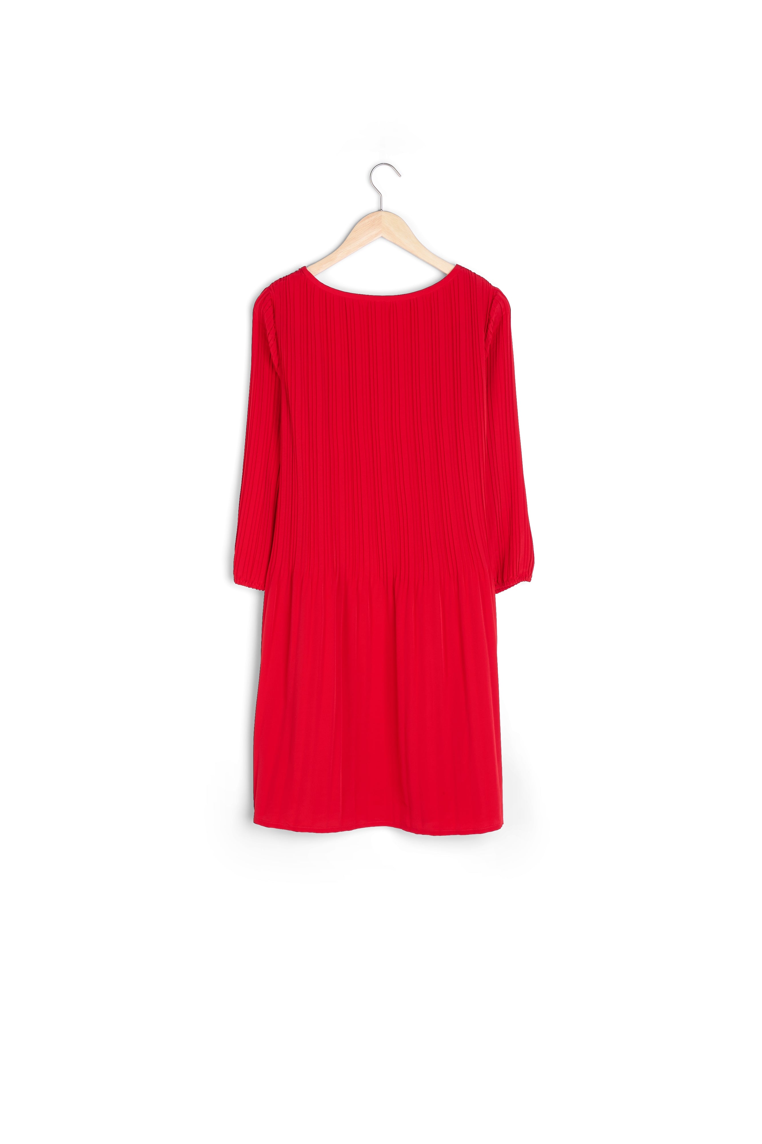 Robe plissée rouge Iris Faume - seconde main