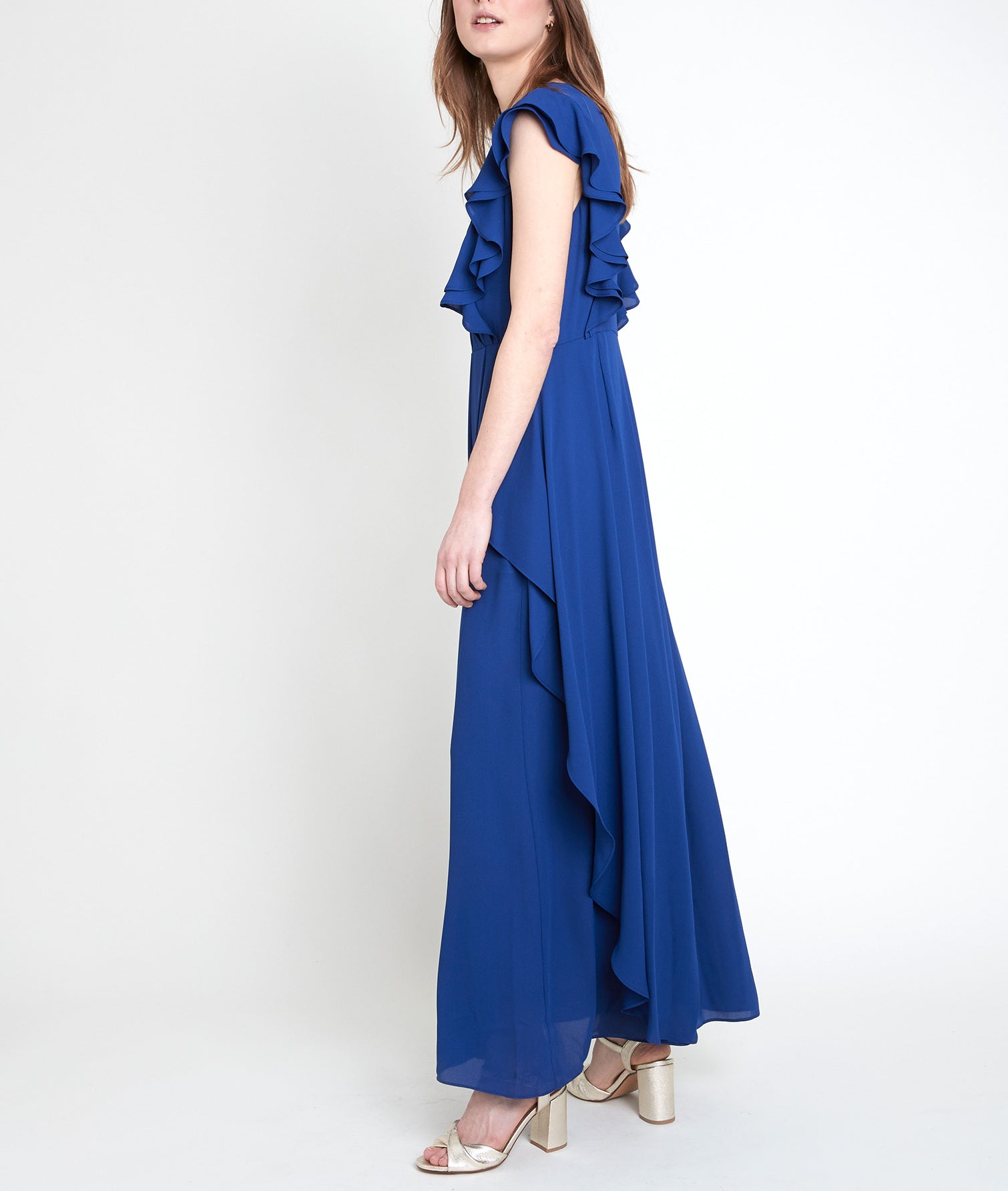 Robe longue myosotis Melanie Faume - seconde main