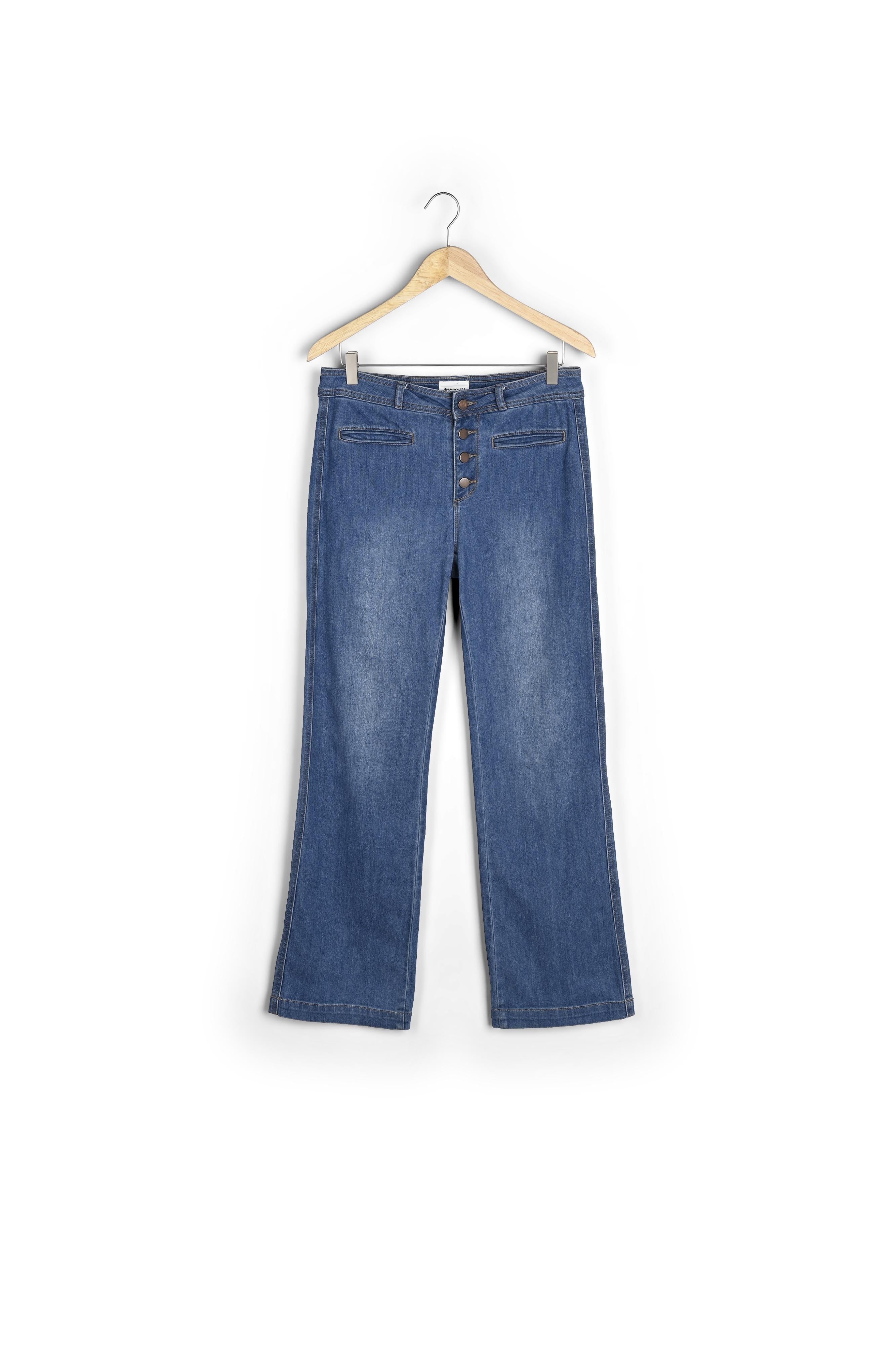 Jean flare esprit seventies stone used Bianca Faume - seconde main