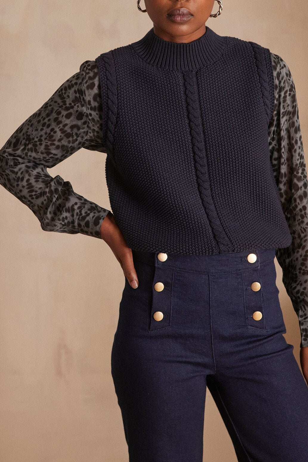 Blouse léopard CARLA Faume - seconde main