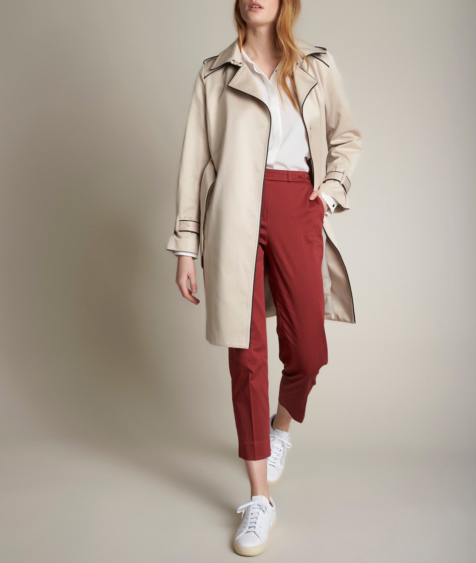 Pantalon cigarette porto Rubis Faume - seconde main