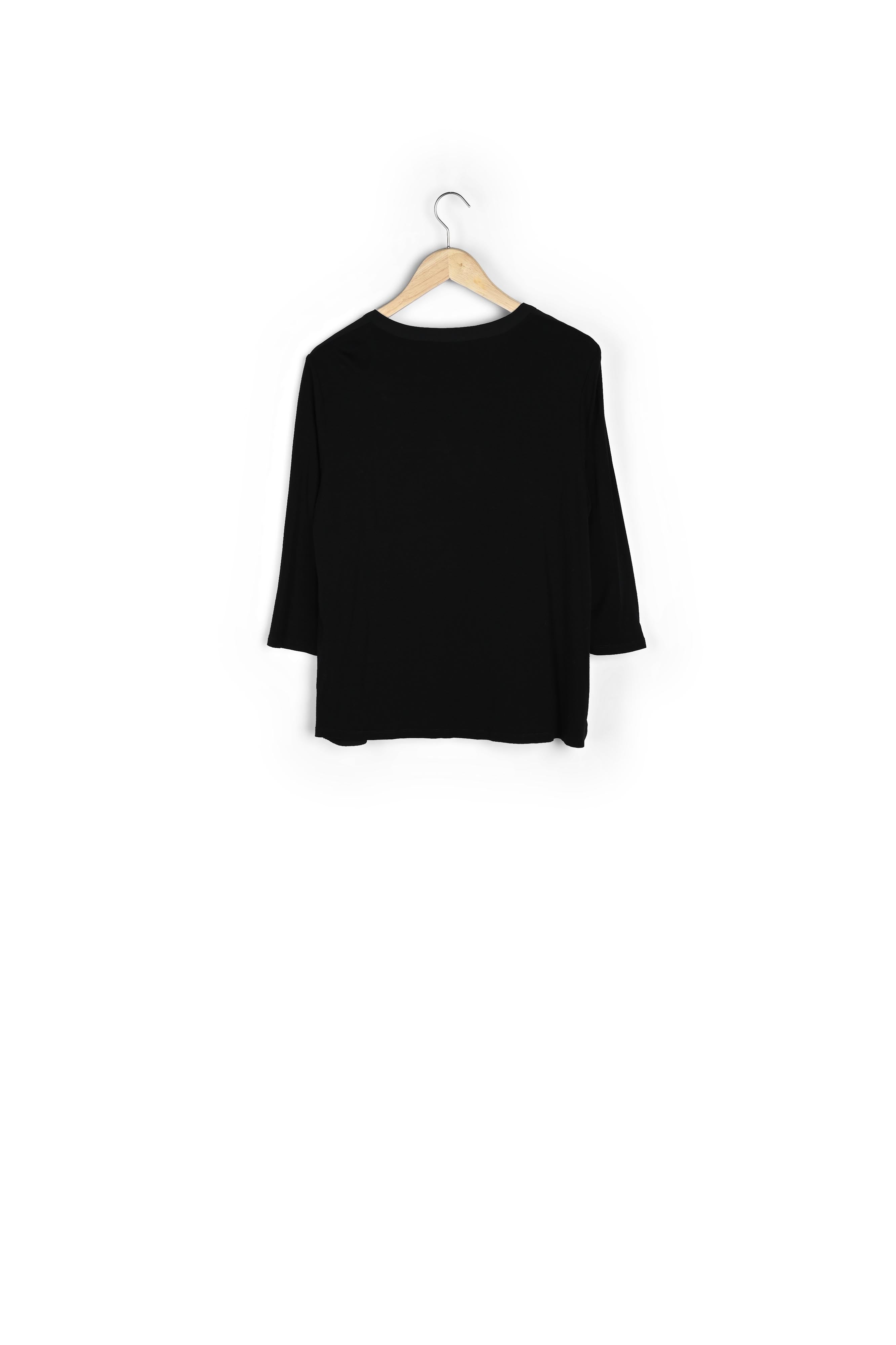 Blouse bimatière à col V Genna Faume - seconde main