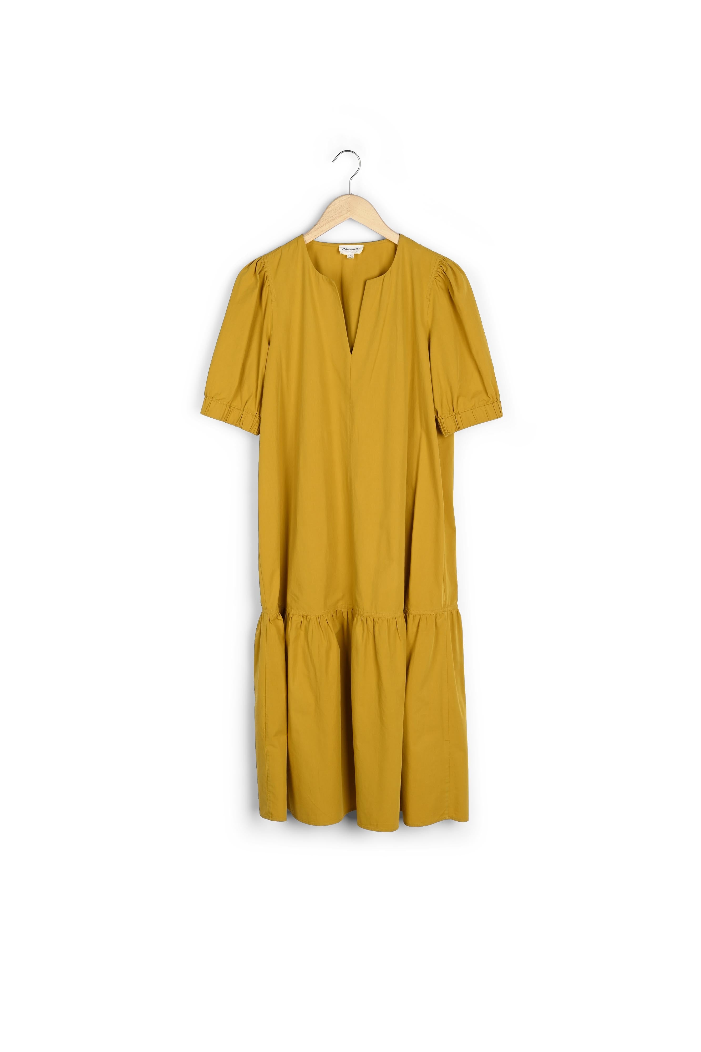 Robe longue en coton jaune HISILDA Faume - seconde main