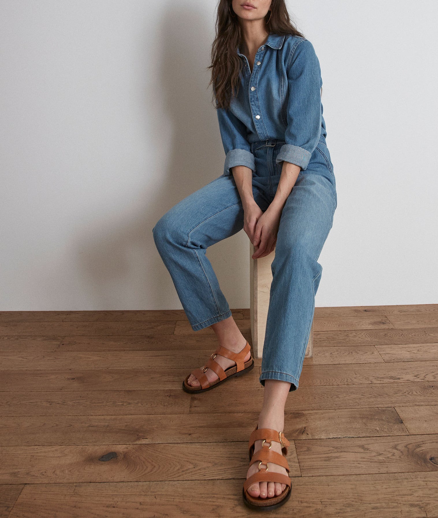 Combinaison en jean Sadie Faume - seconde main