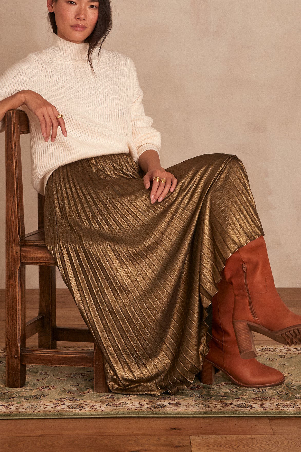 Jupe plissée TOSCA Faume - seconde main