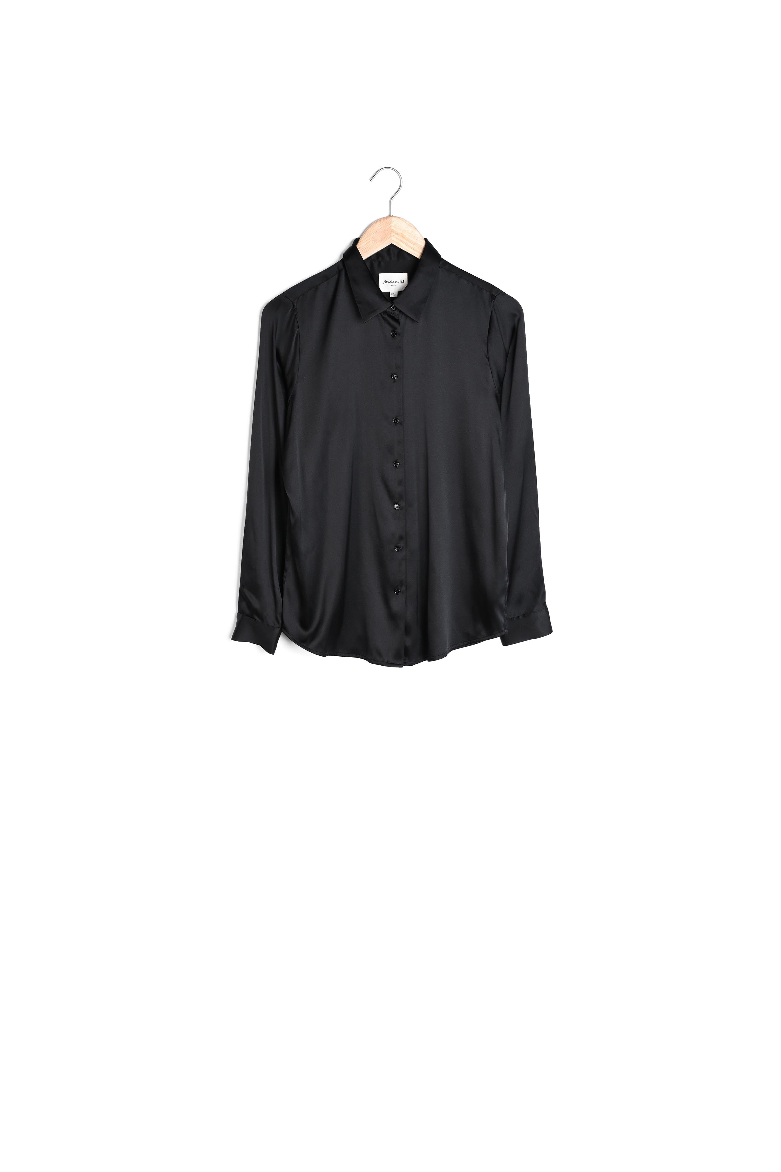 Blouse en soie mélangée noire Jerry Faume - seconde main