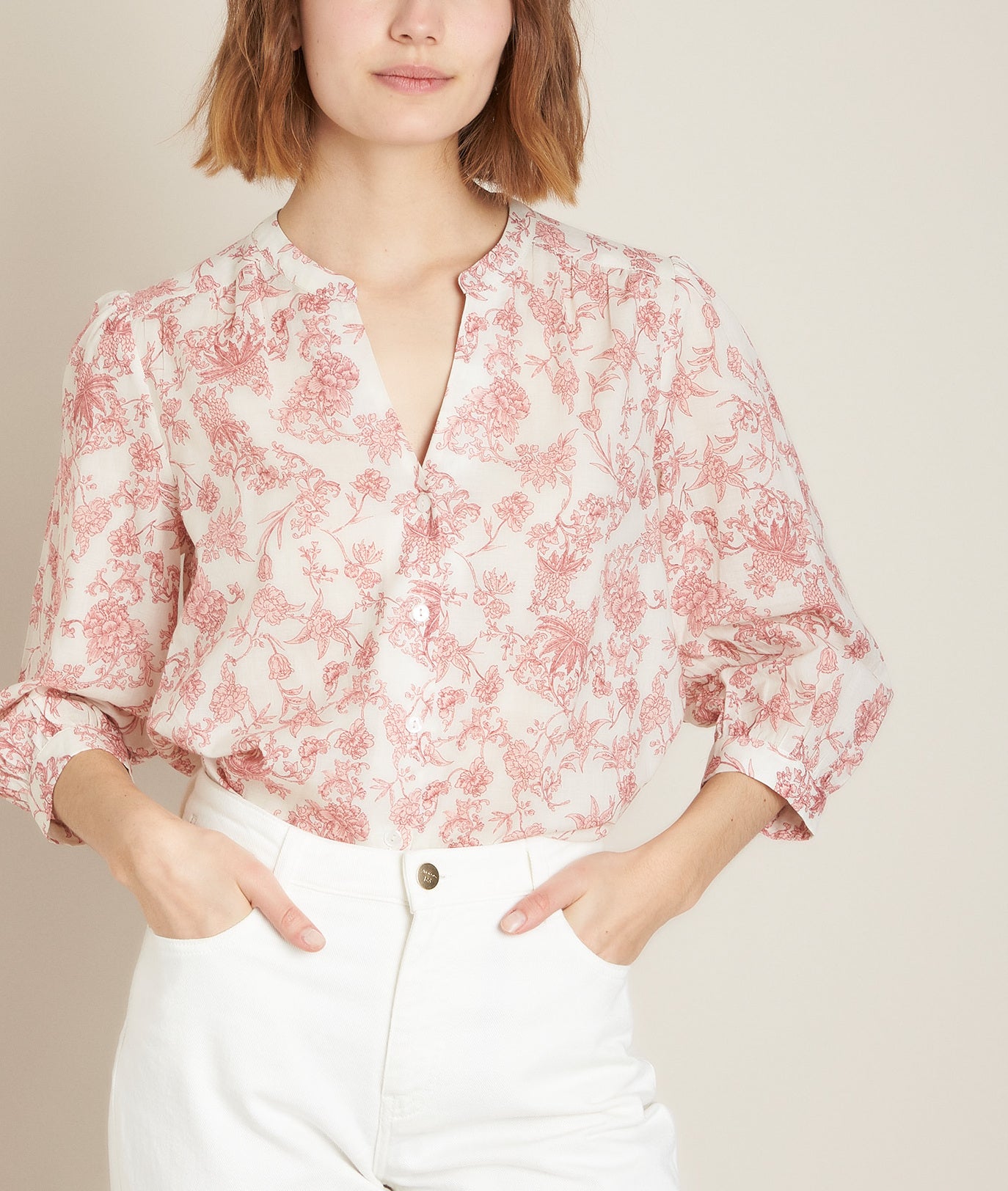 Blouse imprimée Enry Faume - seconde main