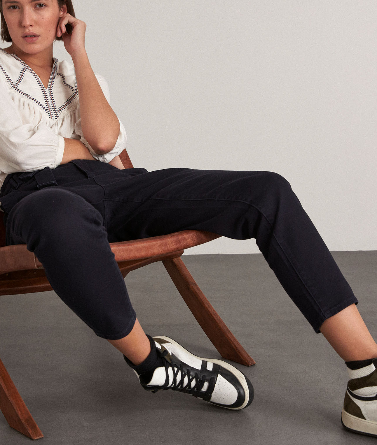 Pantalon paper bag Barbara Faume - seconde main