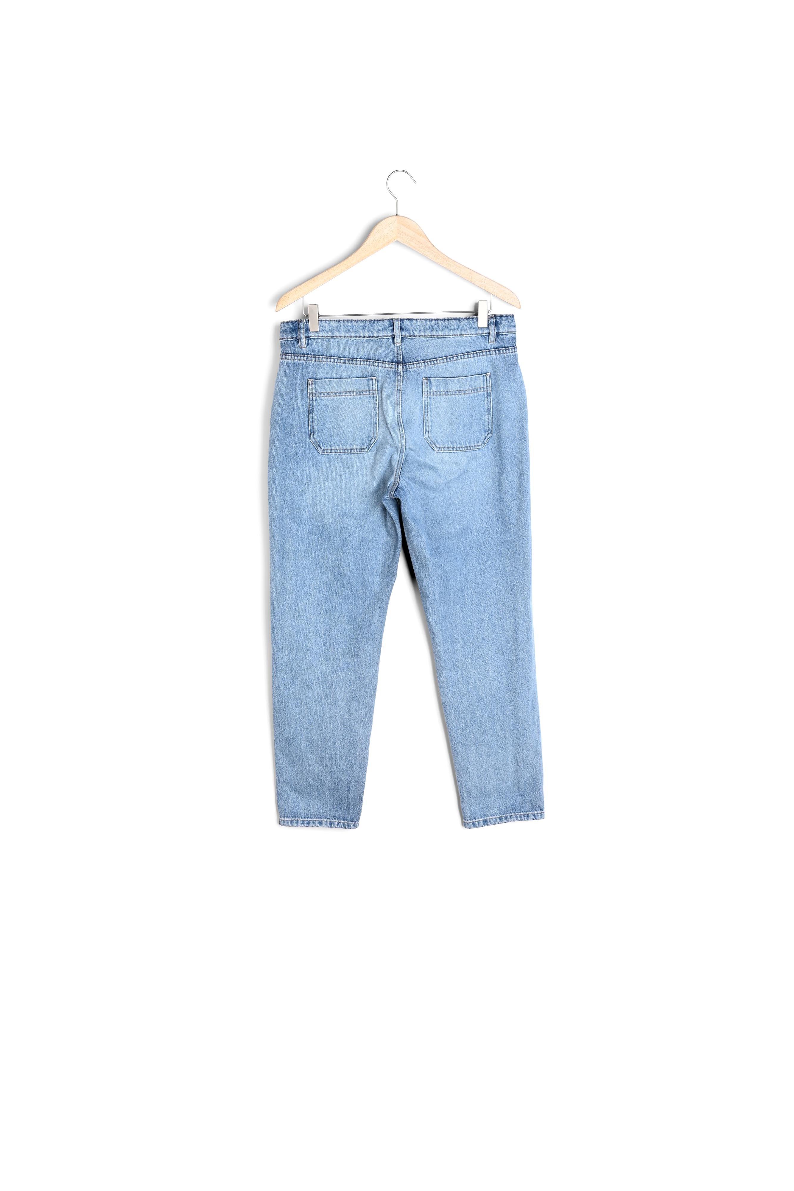 Jean en denim délavé à poches carrées Nalla Faume - seconde main