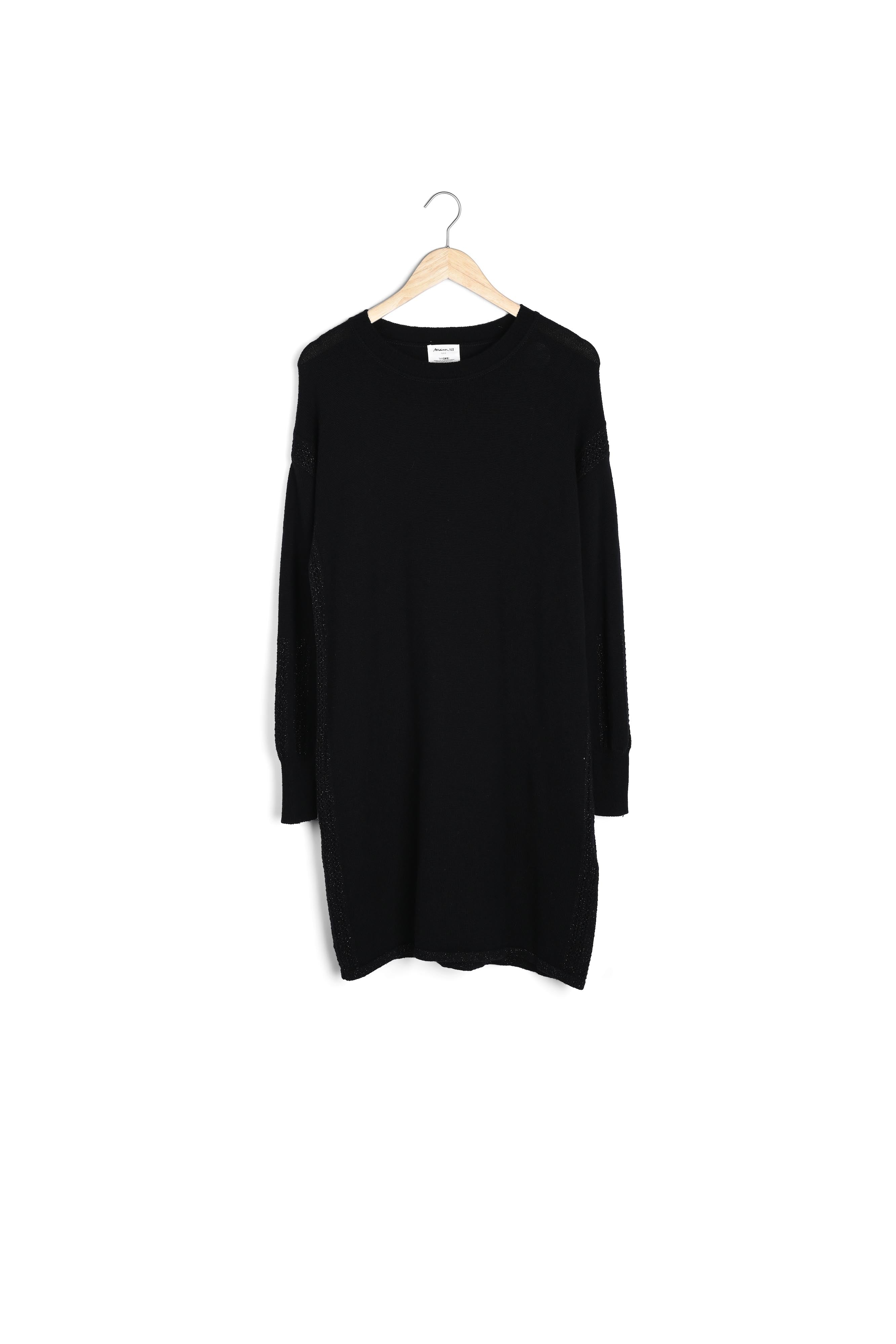 Robe pull noire en laine Tabata Faume - seconde main