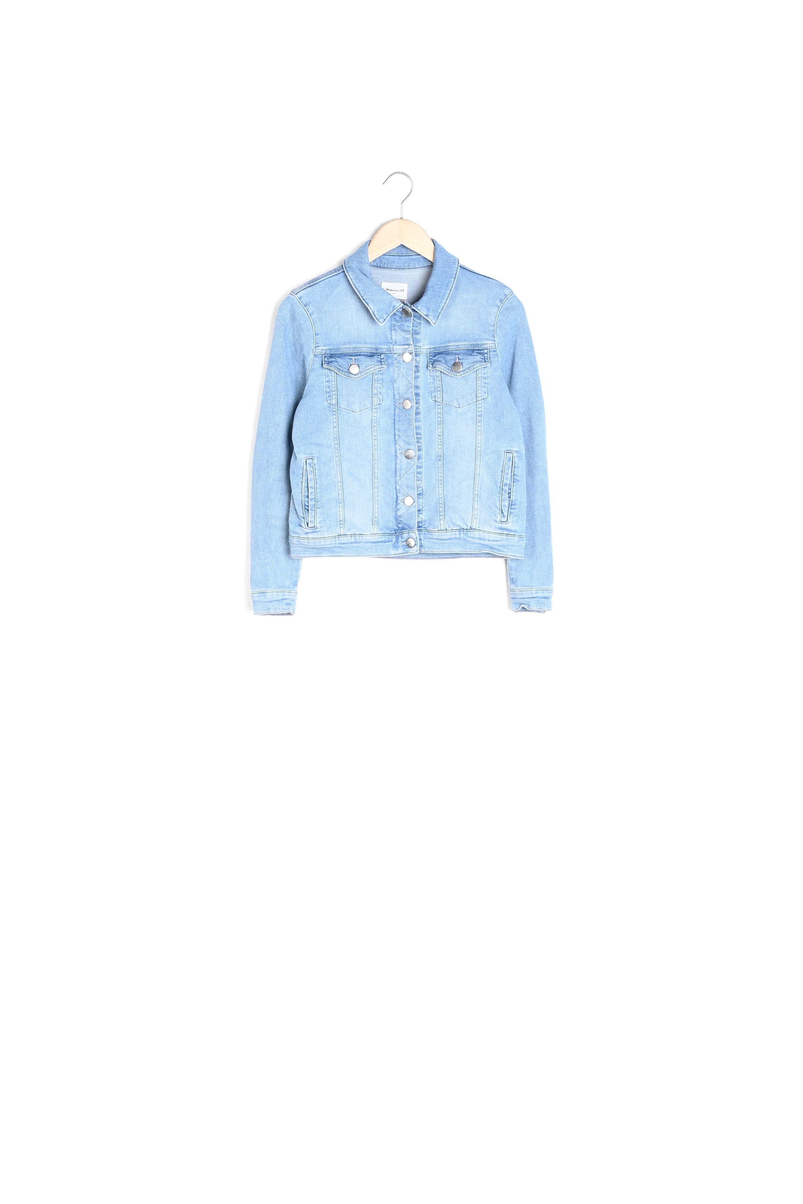 Veste en jean pure bleached Clem Faume - seconde main