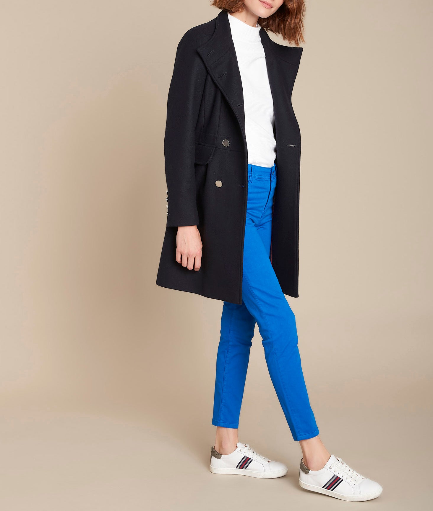 L'Iconique satin de coton bleu cobalt Sultan Faume - seconde main