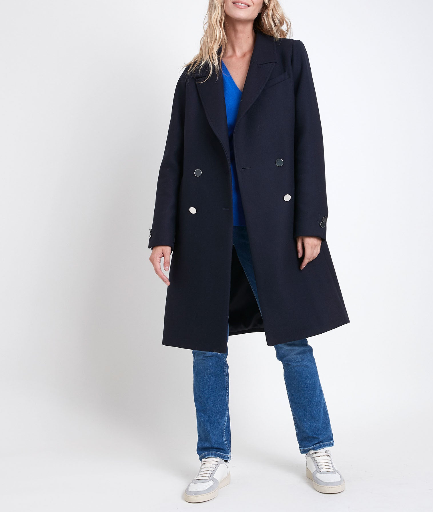Manteau en laine long Jeff Faume - seconde main