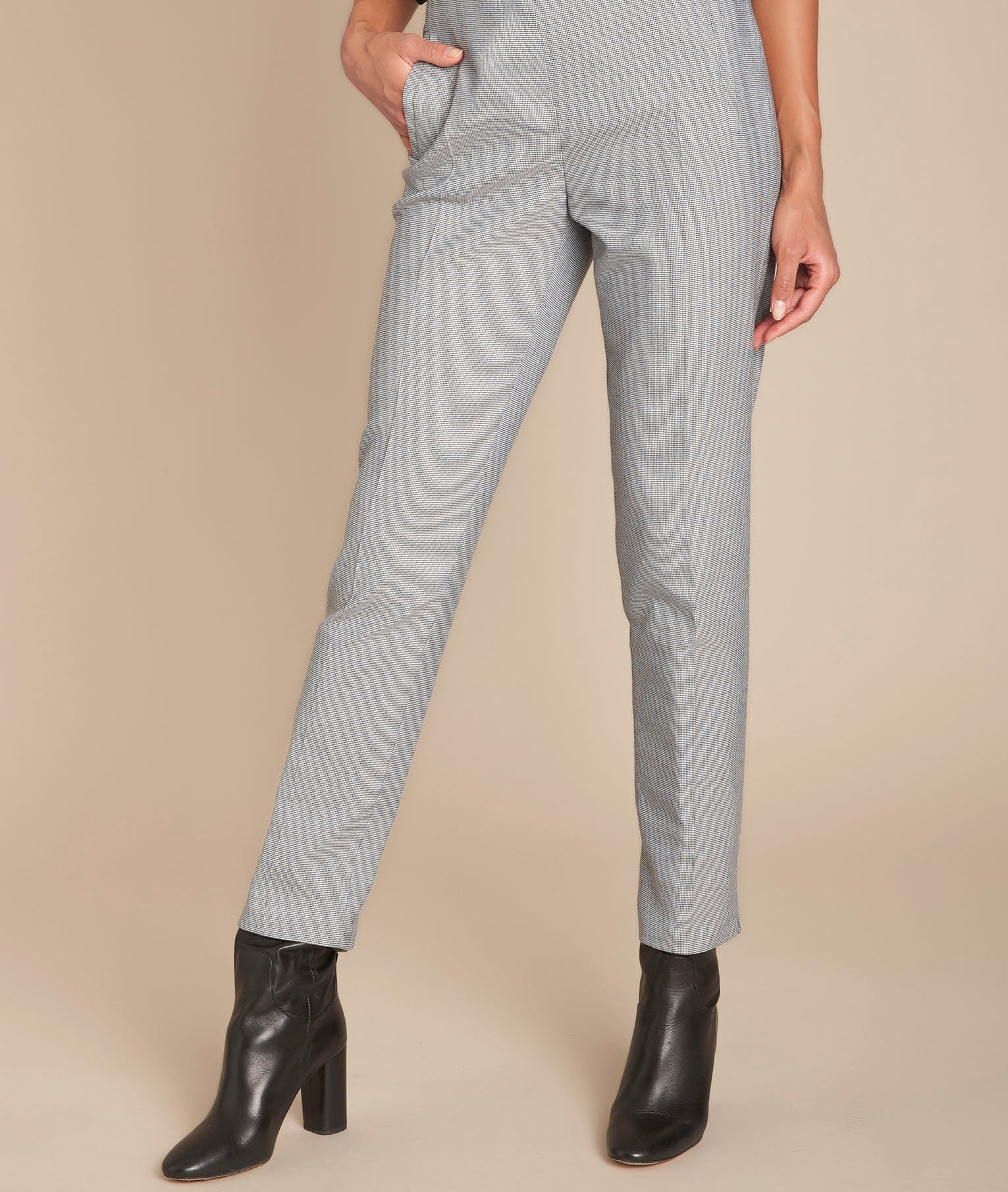 Pantalon gris chiné cigarette Eloi Faume - seconde main