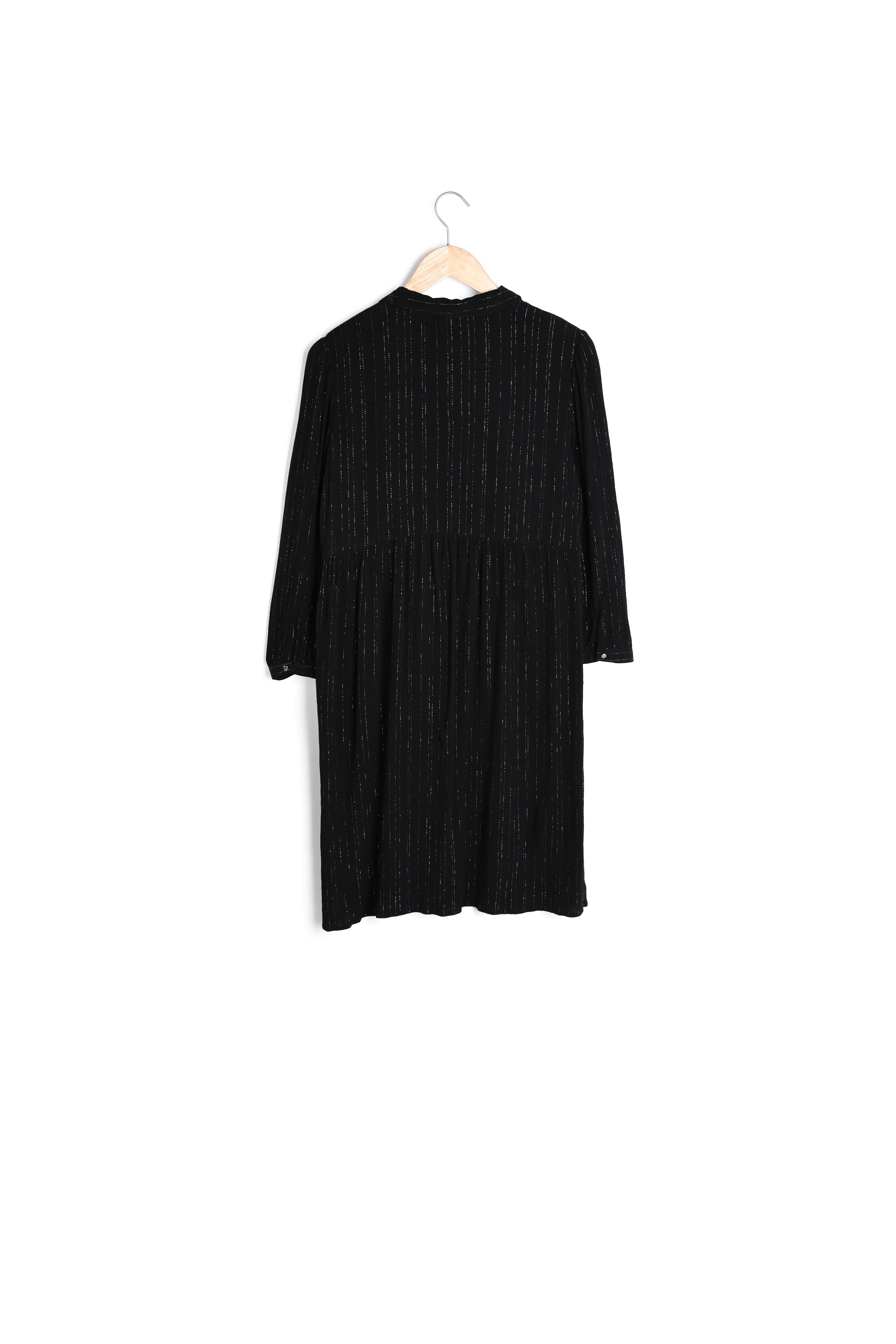 Robe chemise lurex noire Lana Faume - seconde main