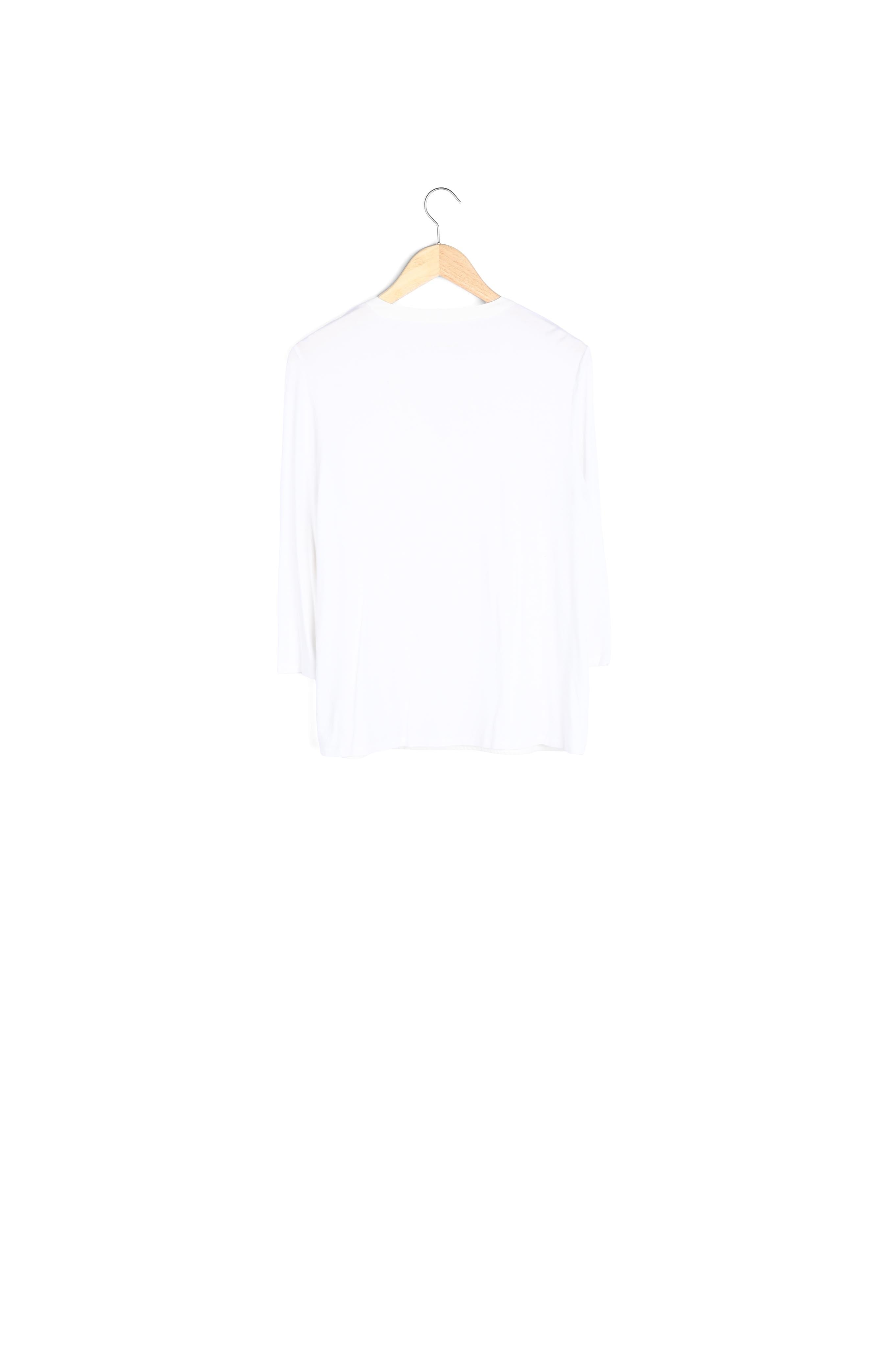 Blouse bimatière à col V Genna Faume - seconde main