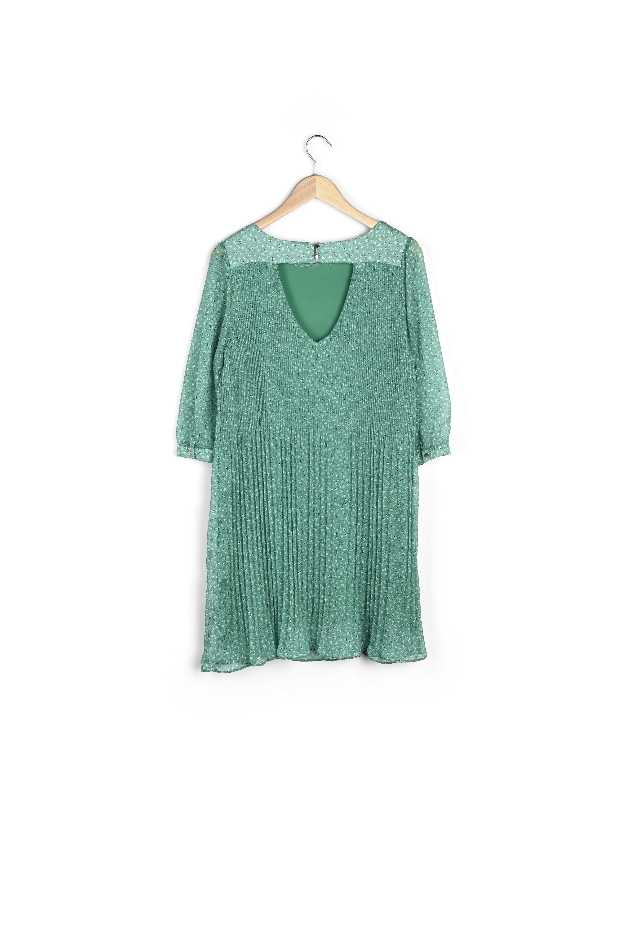 Robe plissée imprimée Coralia Faume - seconde main