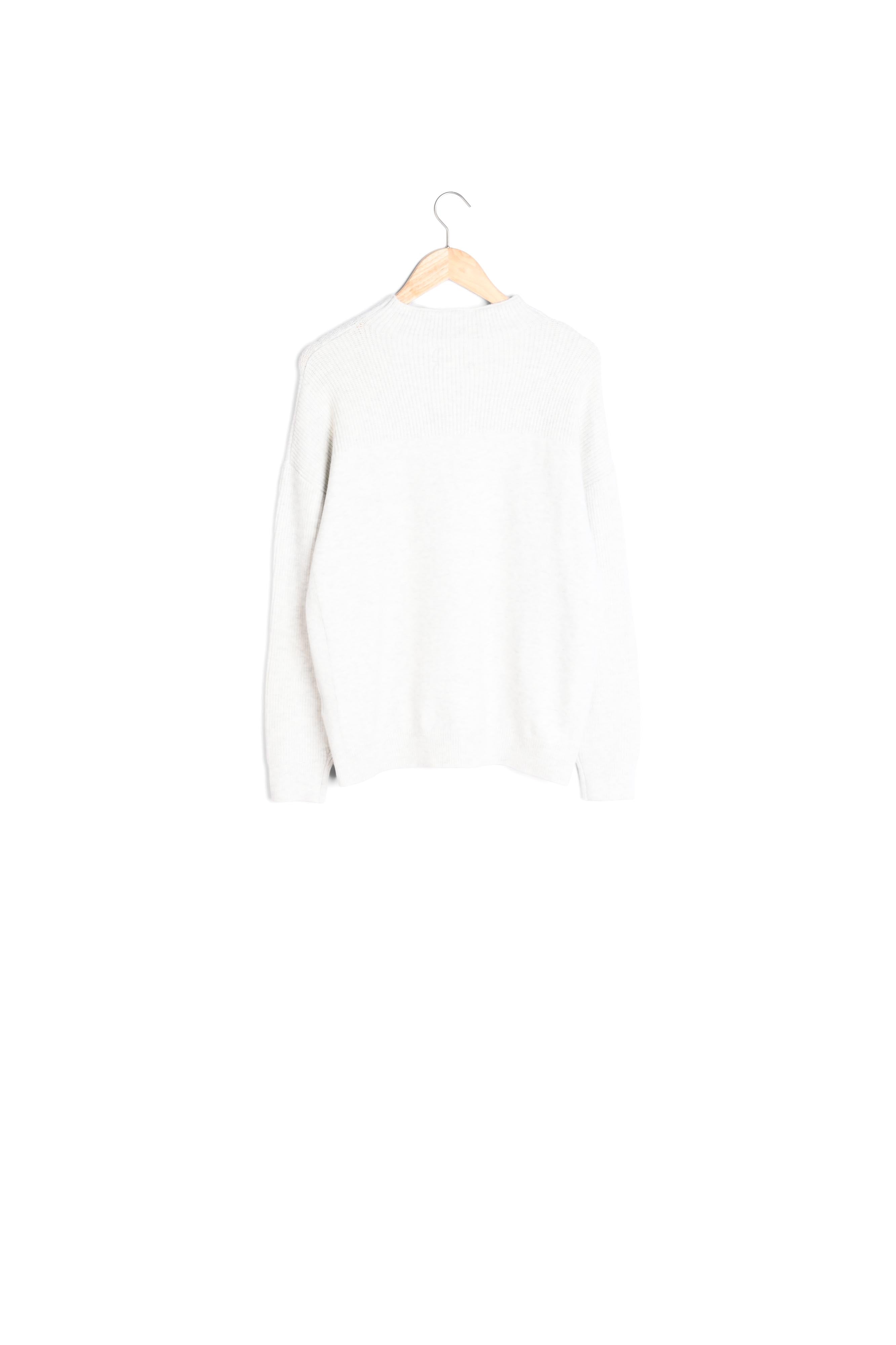 Pull gris chiné en viscose EcoVero Brenda Faume - seconde main