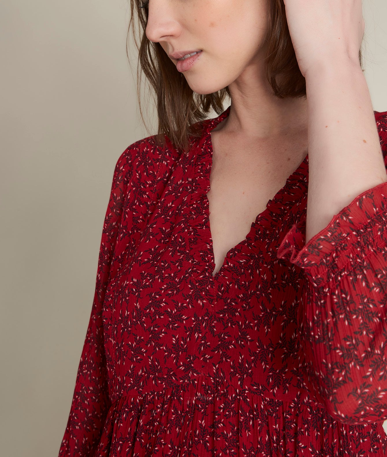 Robe imprimée Colombe Faume - seconde main