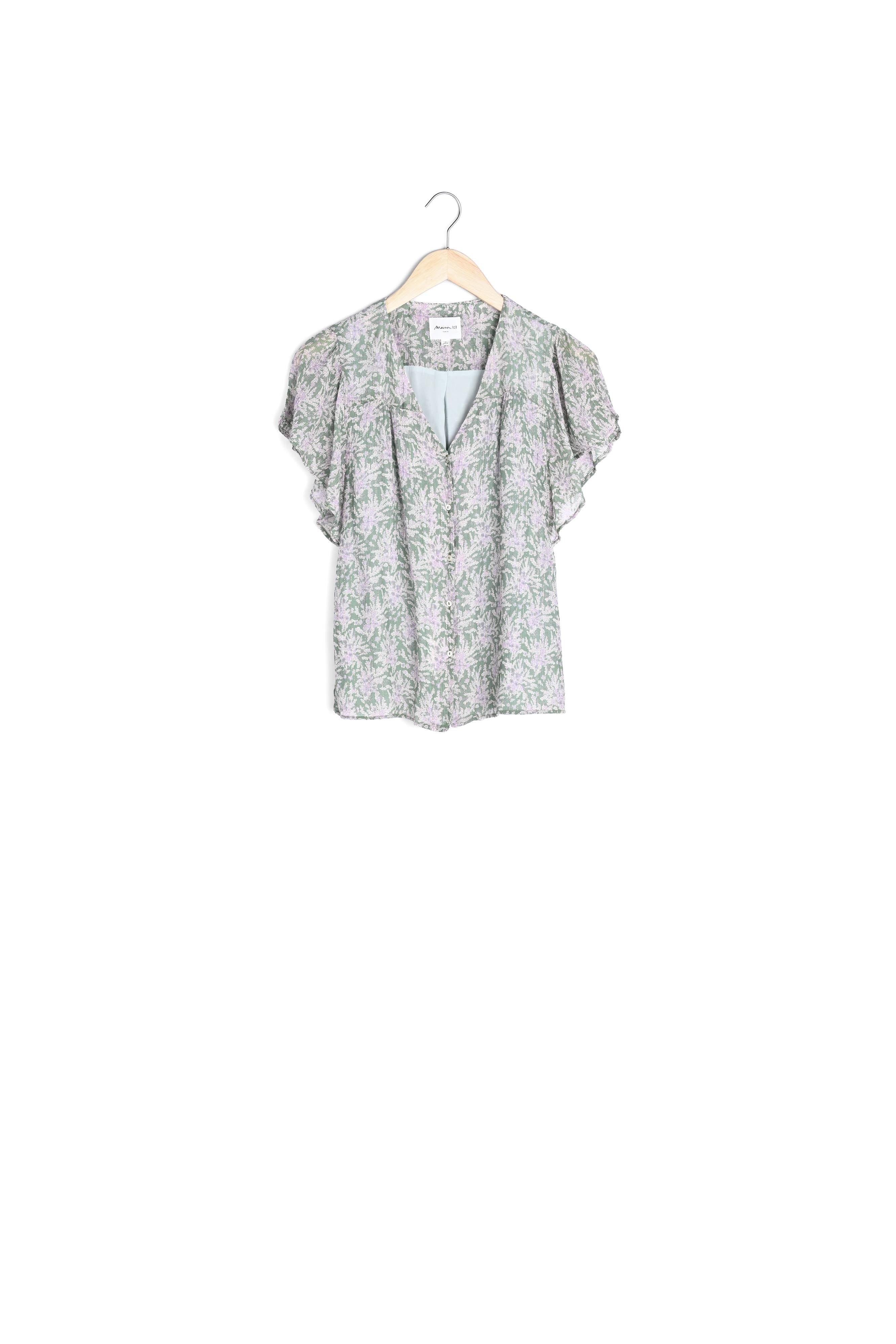 Blouse imprimée mauve pâle Elou Faume - seconde main