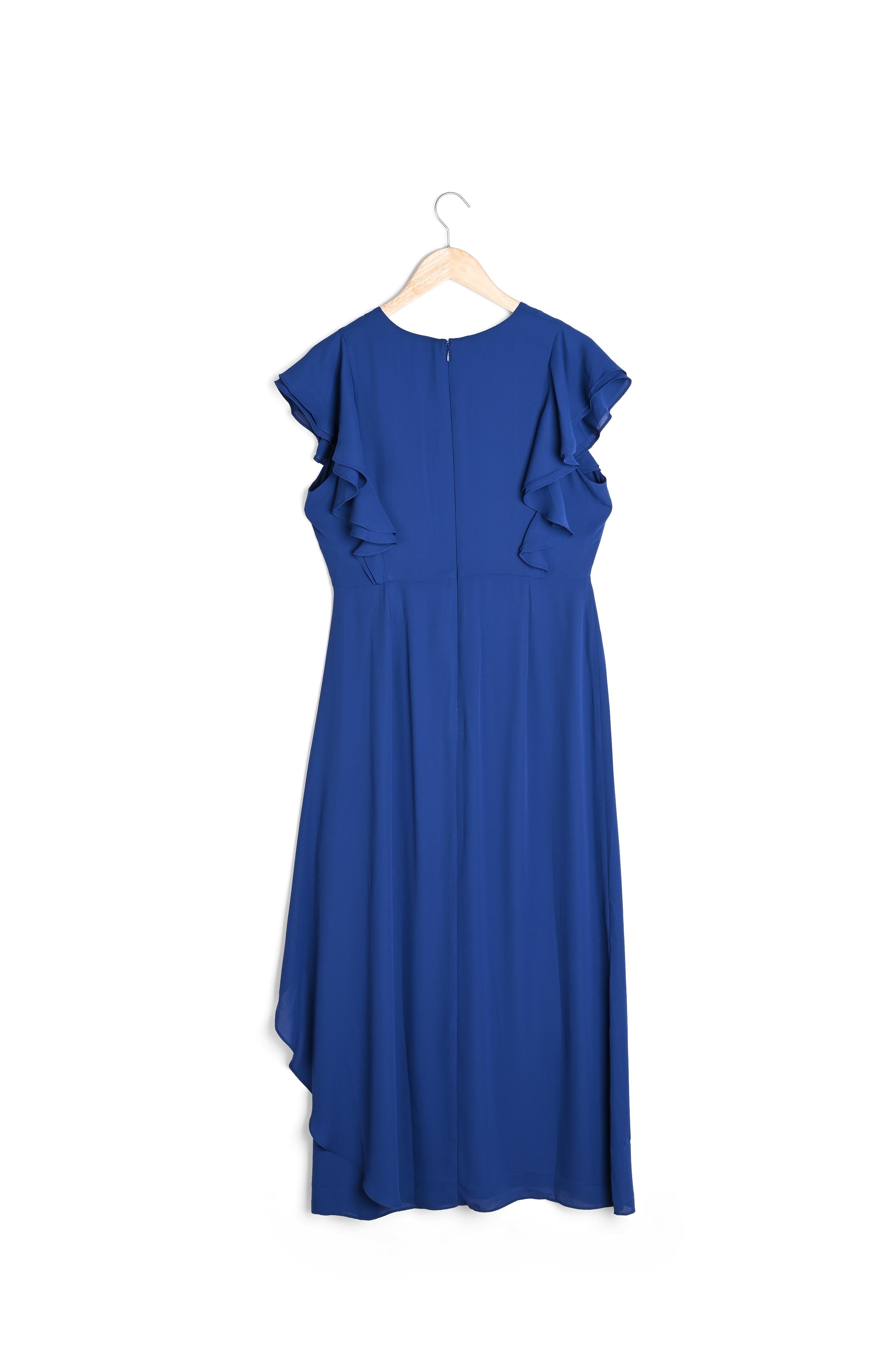 Robe longue myosotis Melanie Faume - seconde main