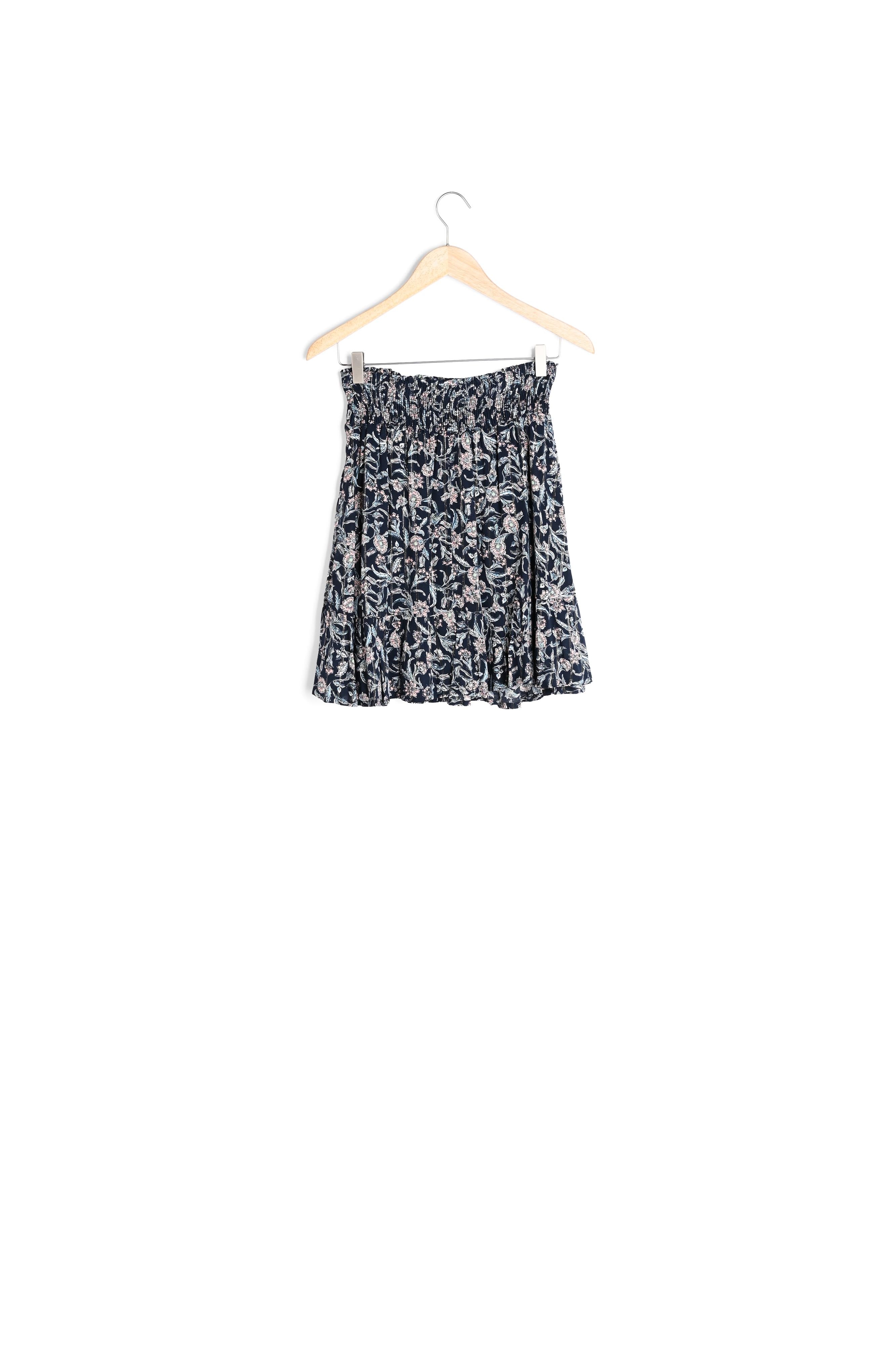 Jupe marine imprimée Gaelle Faume - seconde main