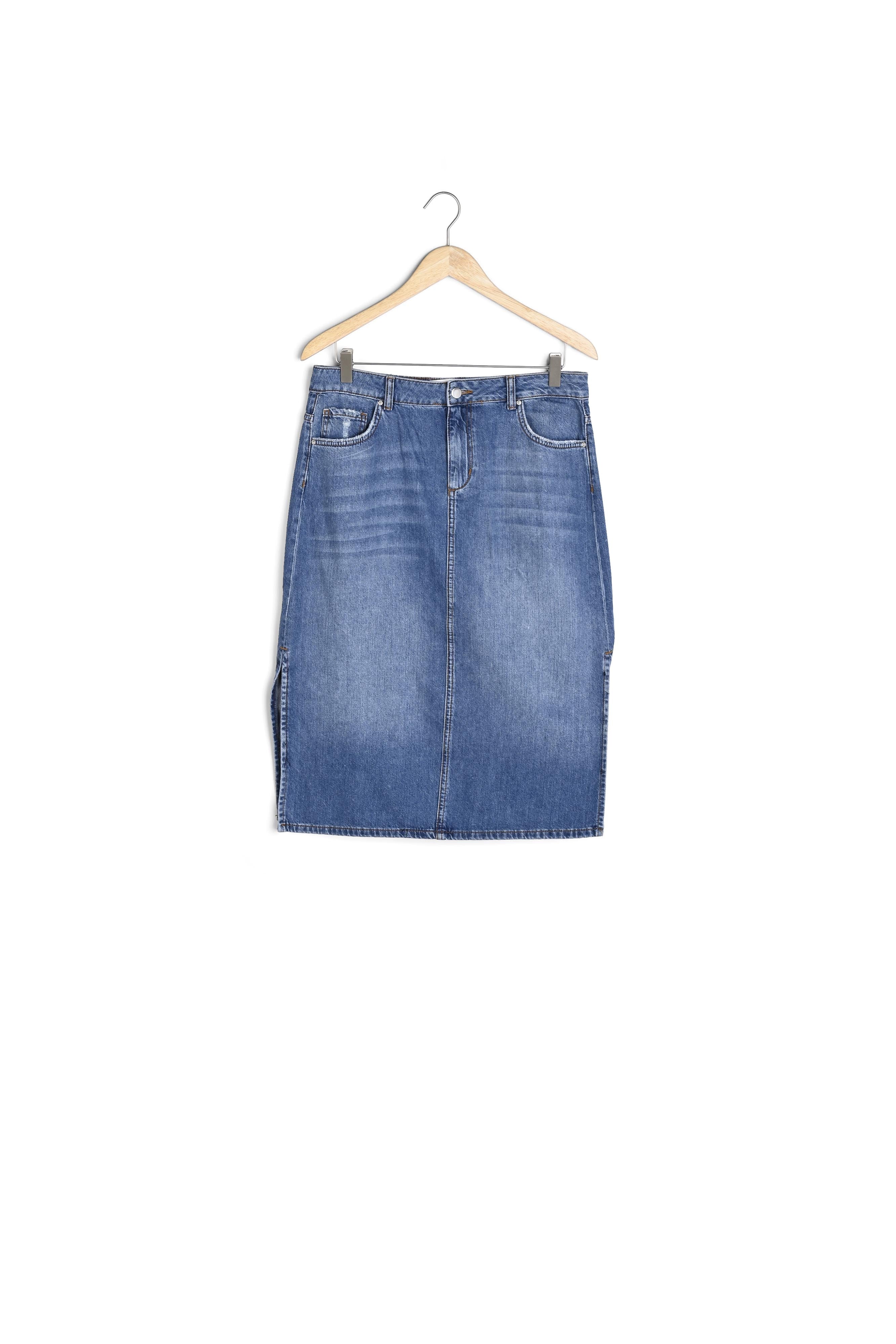 Jupe en coton denim Erva Faume - seconde main