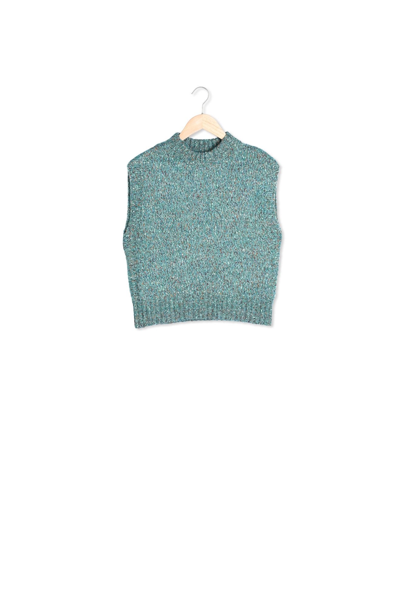 Maille sans manches Camelia Faume - seconde main