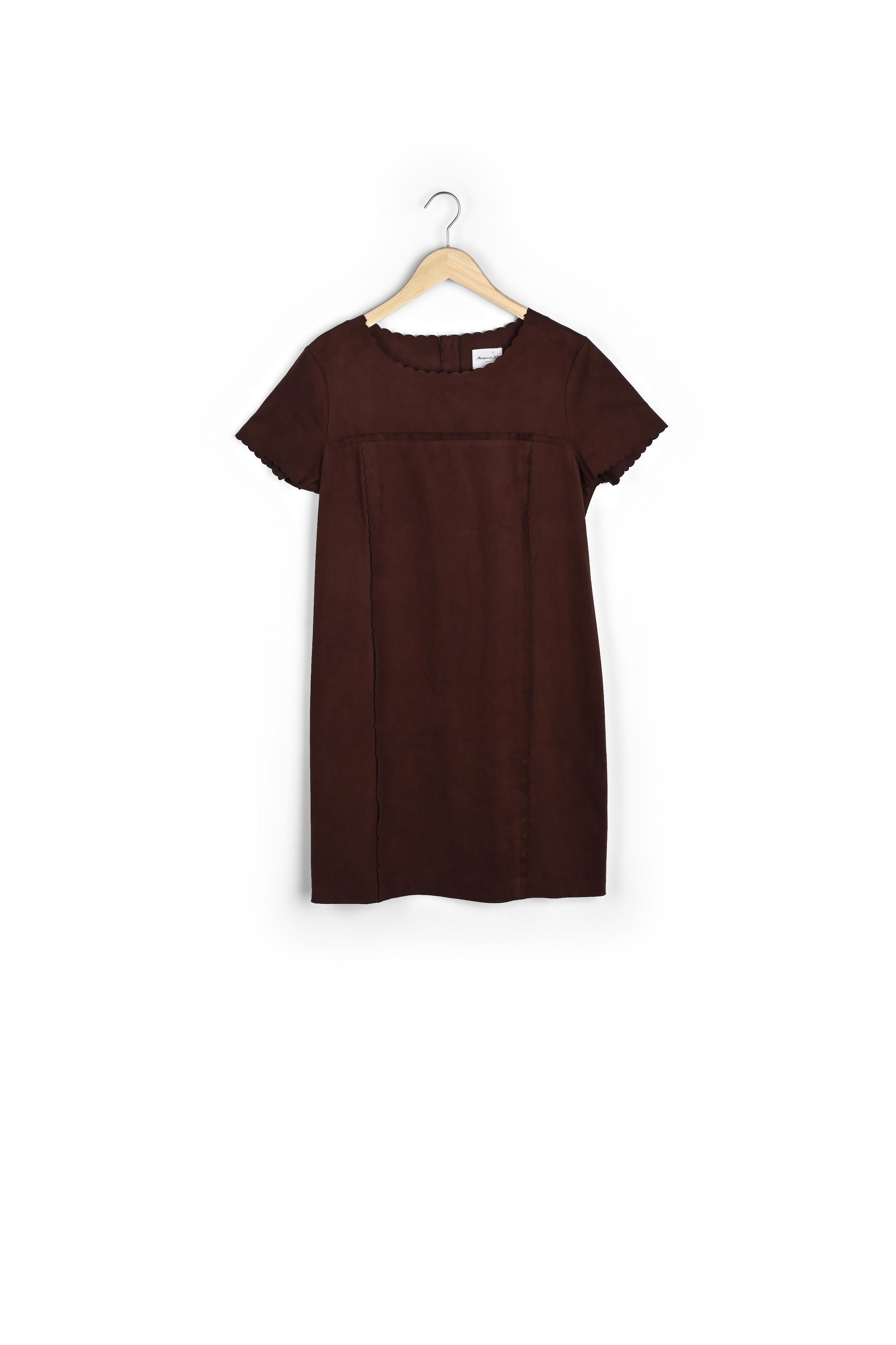 Robe courte en suédine India Faume - seconde main