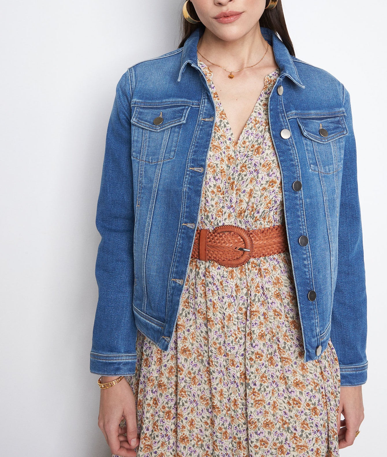 Blouson en jean en coton bio Farrah Faume - seconde main