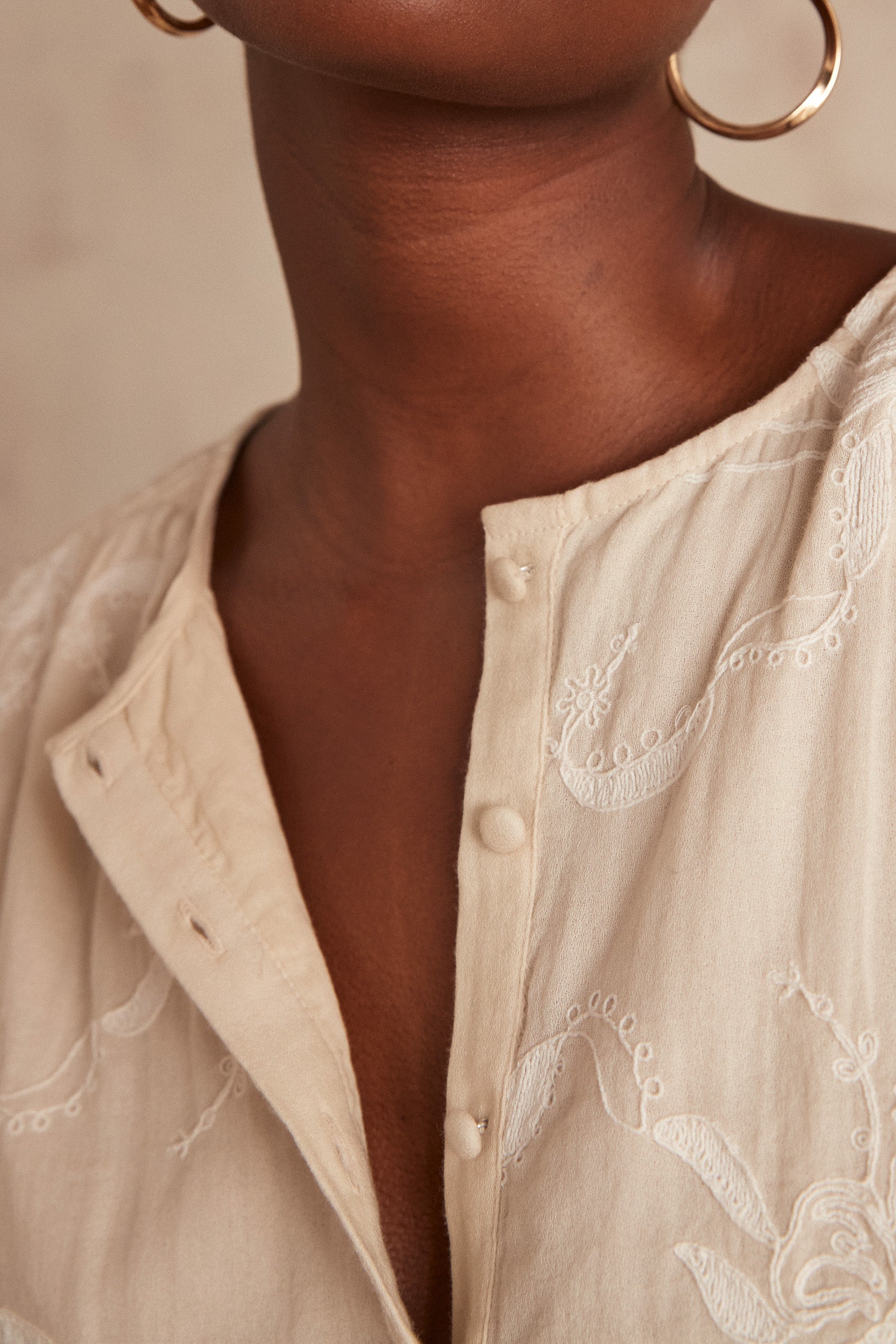 Blouse brodée Candice Faume - seconde main