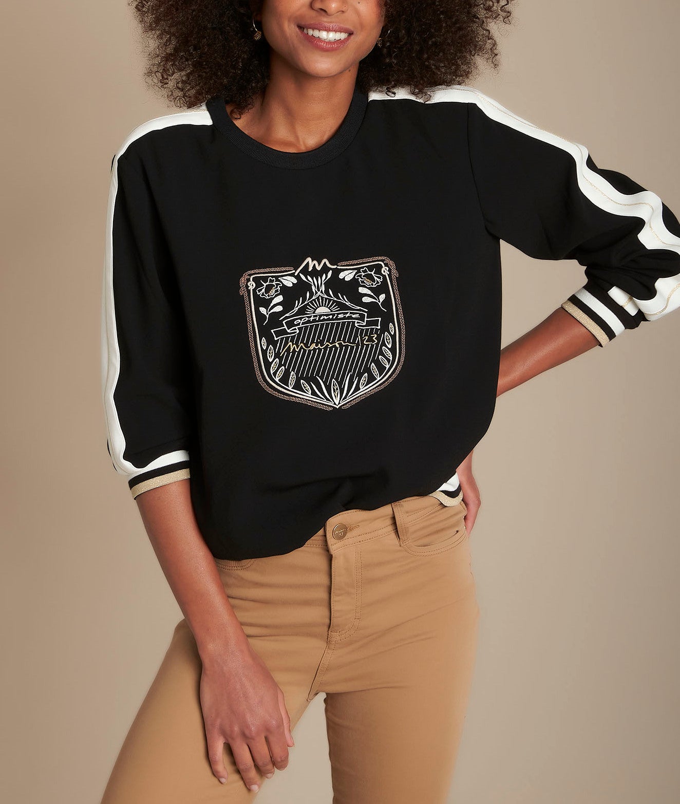 Sweat brodé Mak Faume - seconde main