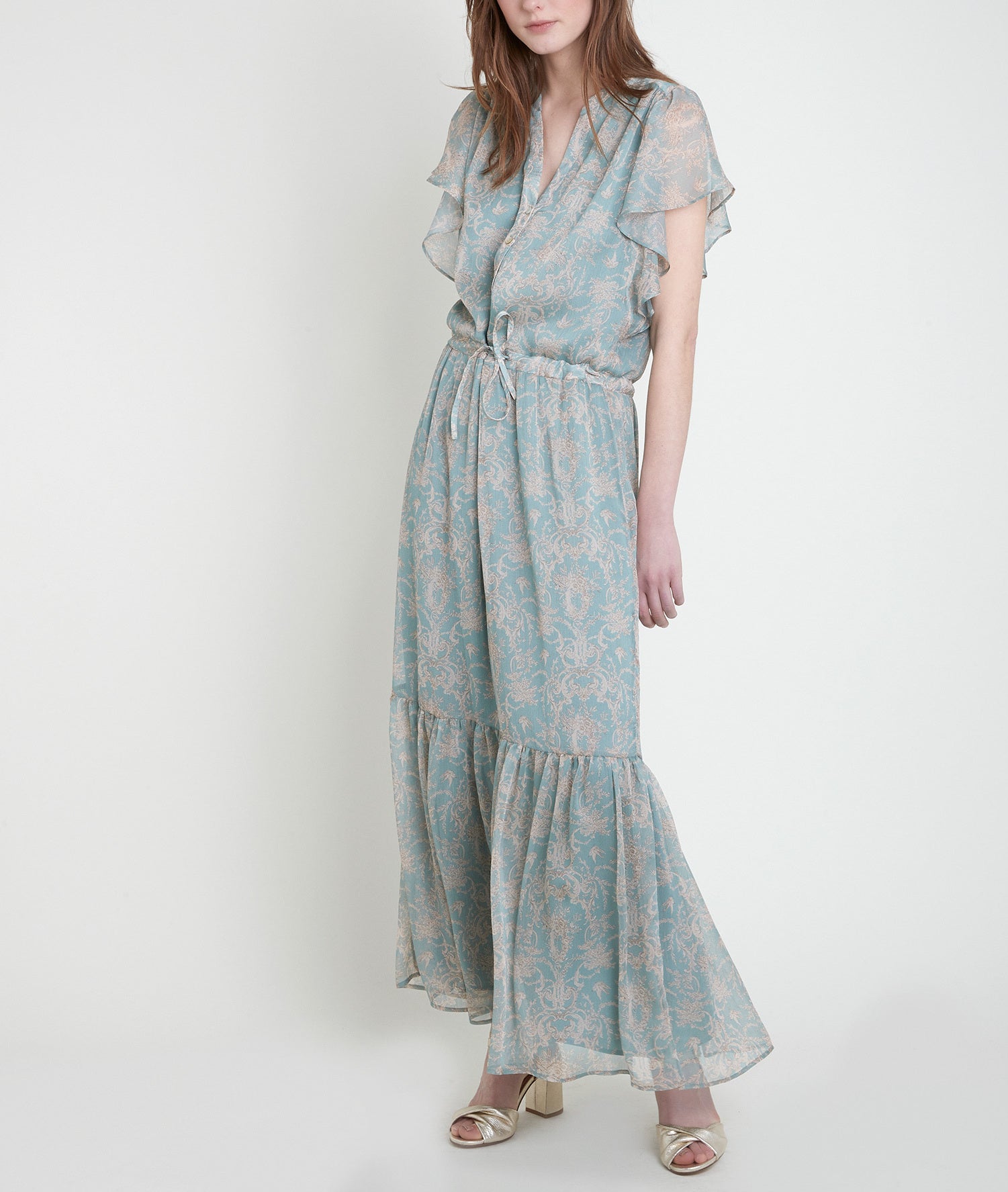 Robe longue imprimée Laiza Faume - seconde main