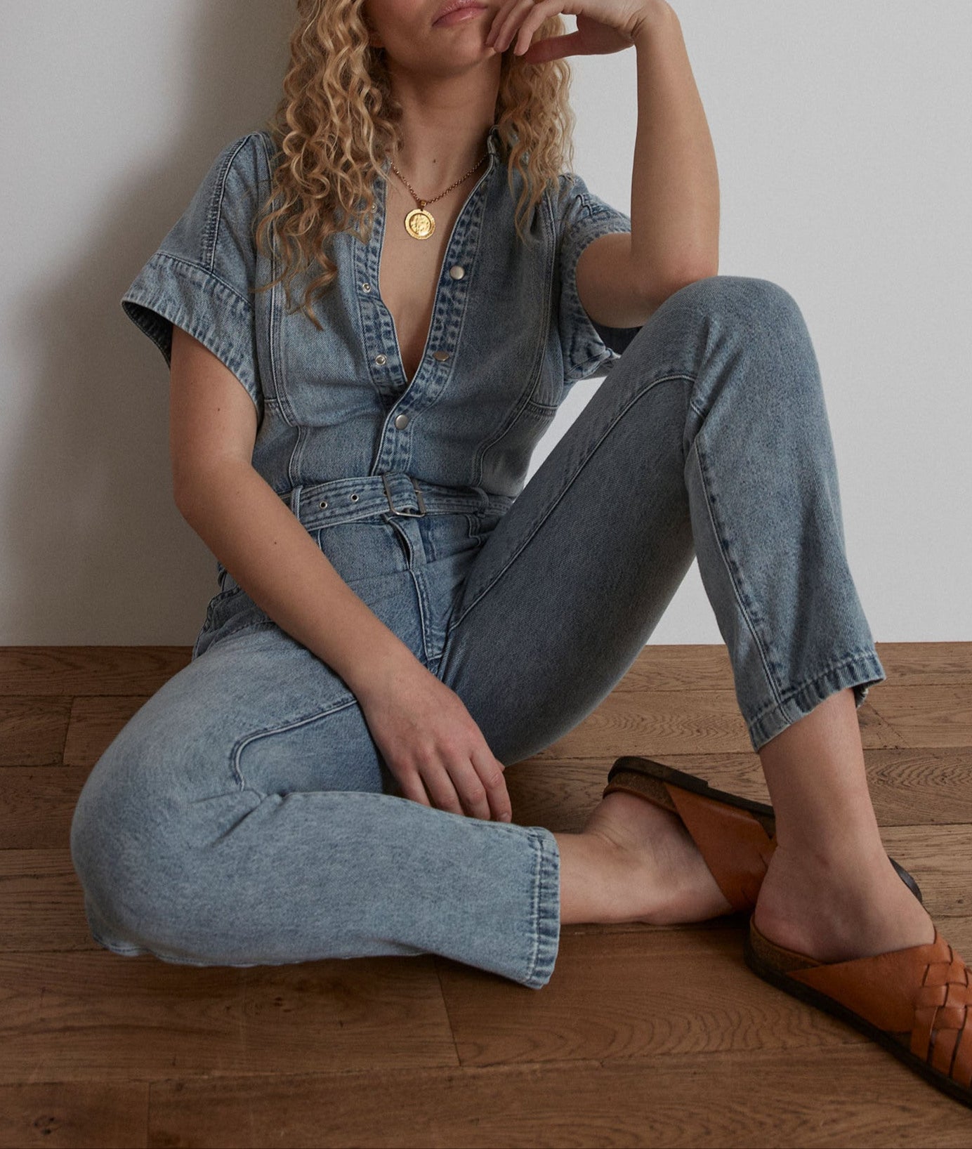 Combinaison en jean Sade Faume - seconde main