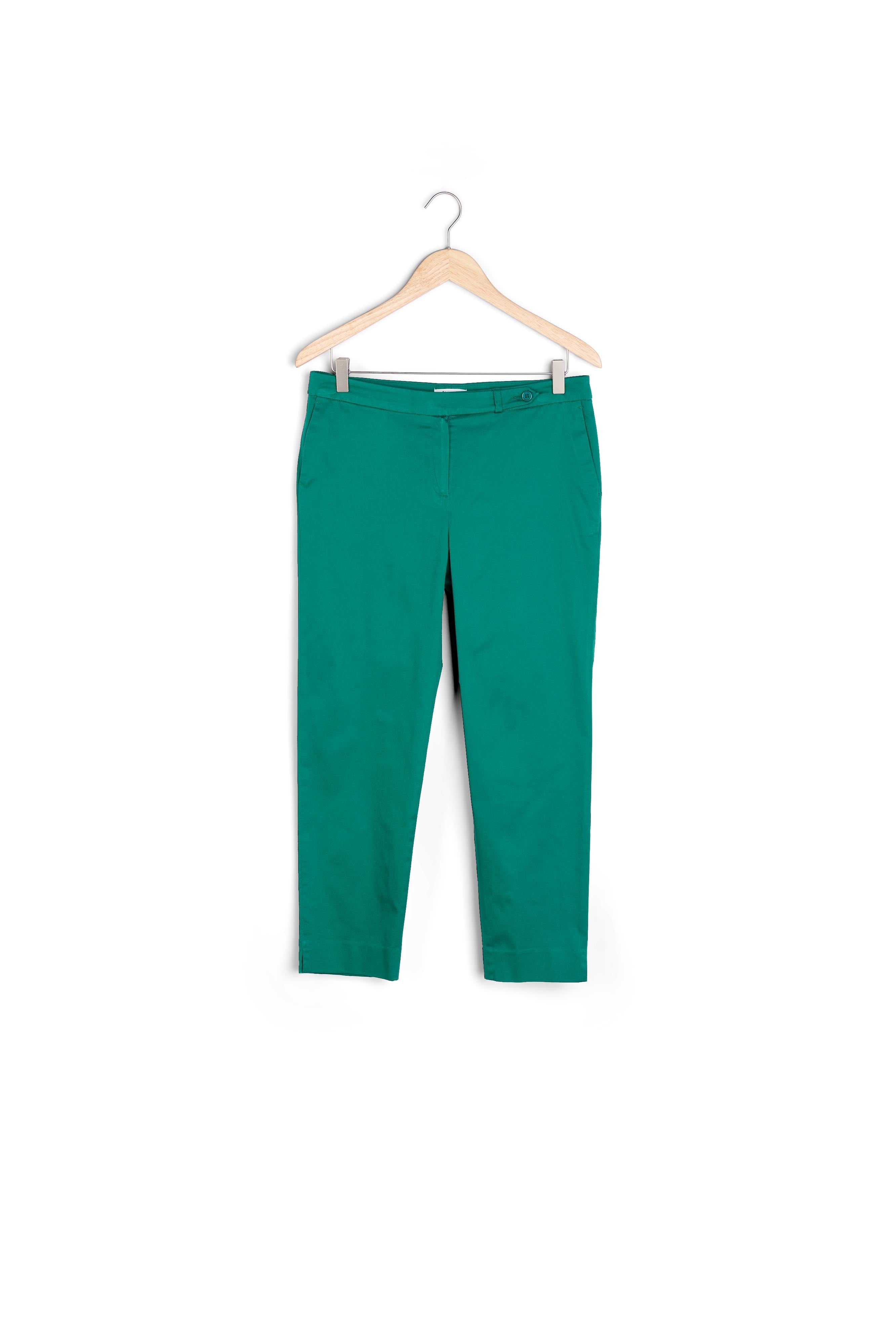 Pantalon cigarette émeraude Rubis Faume - seconde main