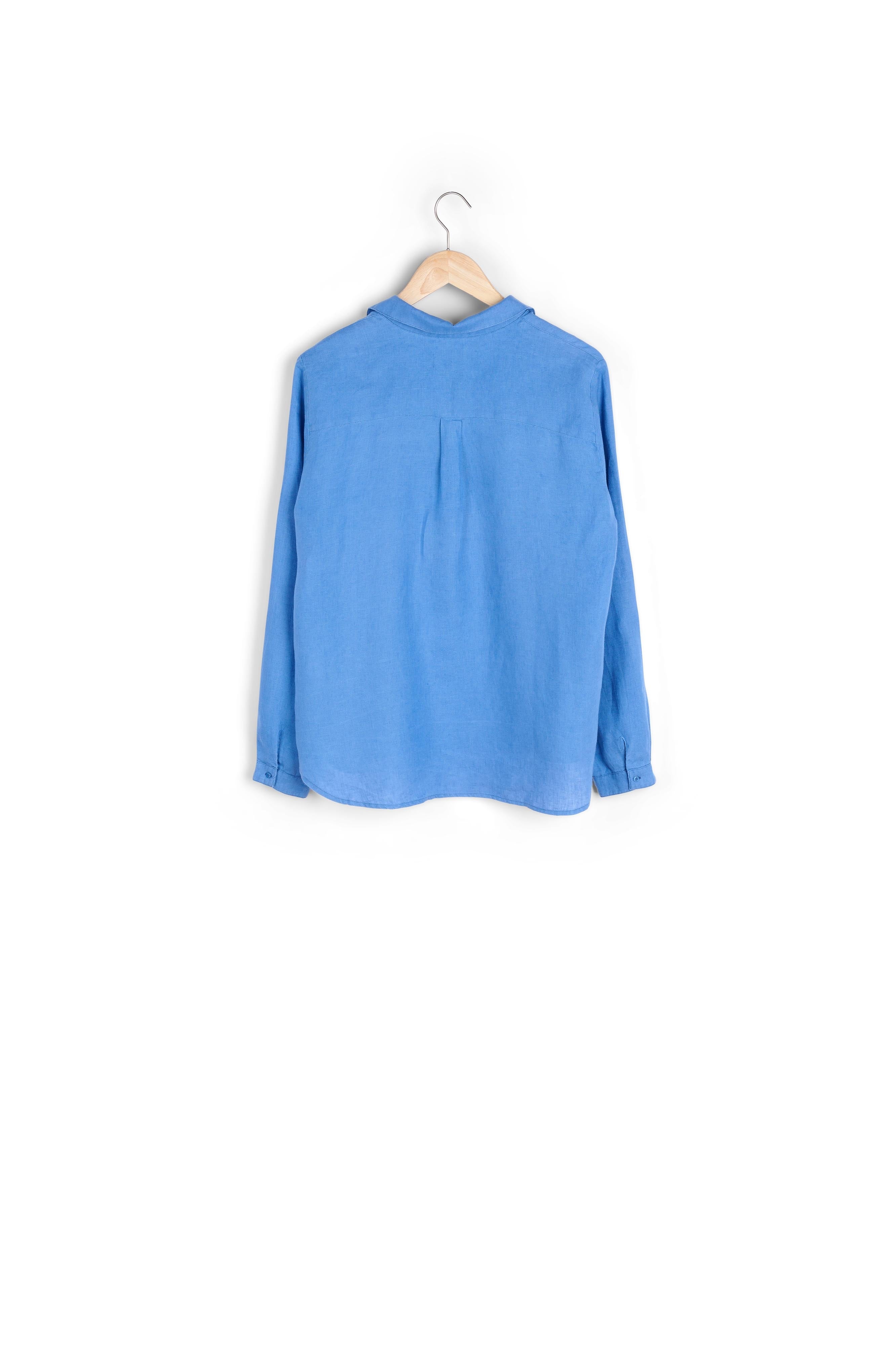 Chemise en lin bleue Evolie Faume - seconde main