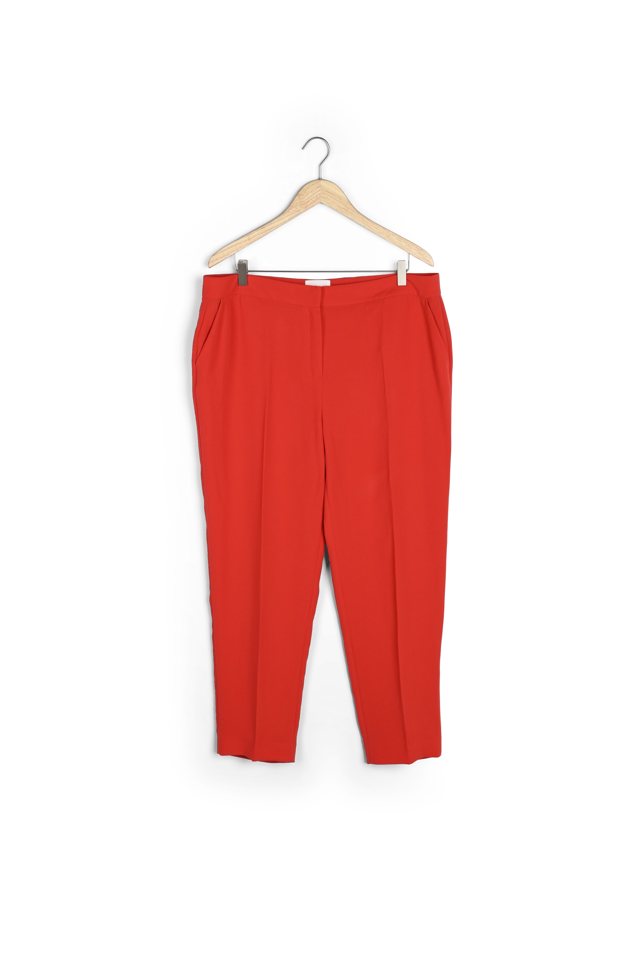 Pantalon en crêpe rouge Isaure Faume - seconde main
