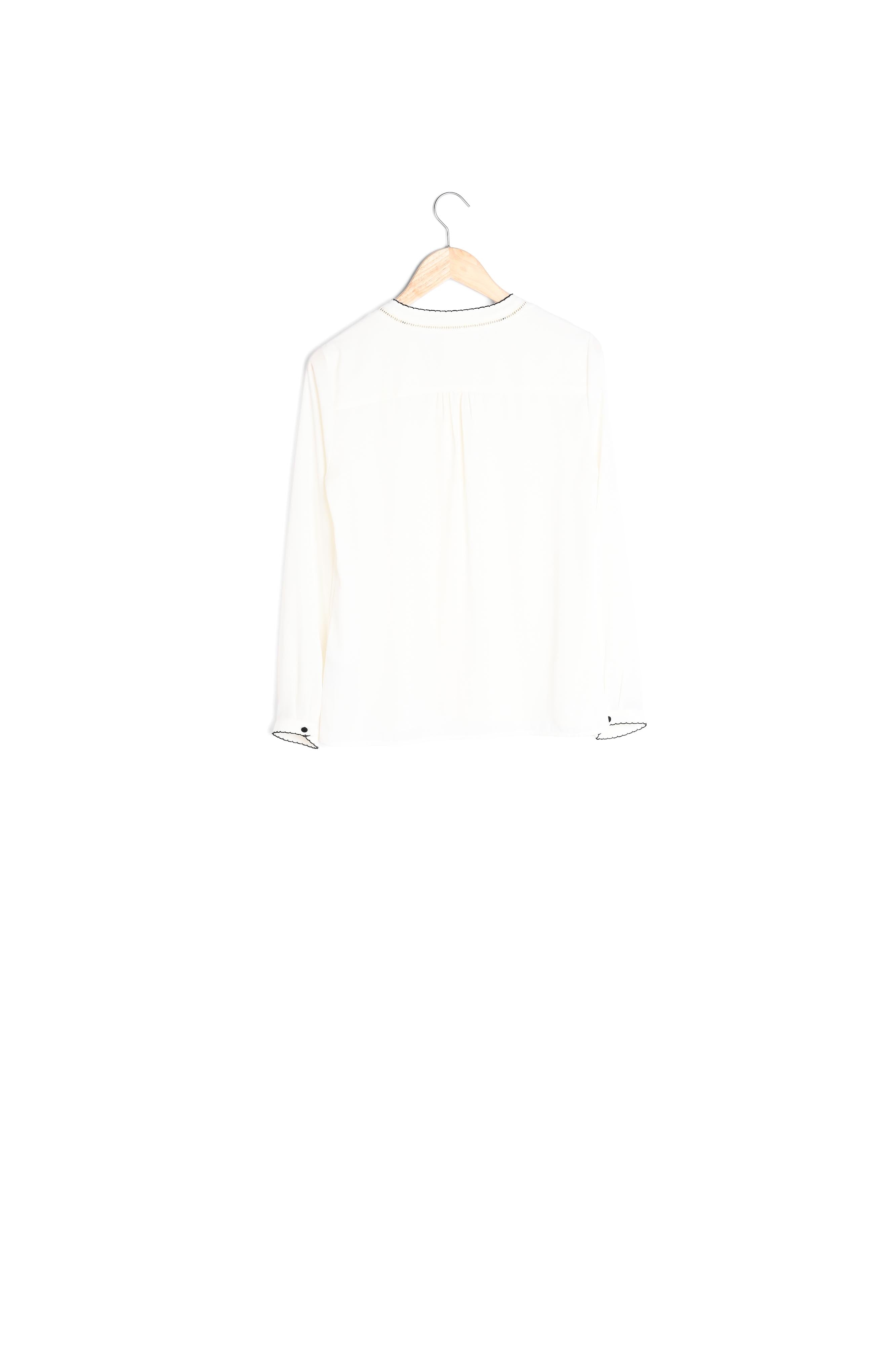 Chemise blanche en polyester recyclé Maeva Faume - seconde main