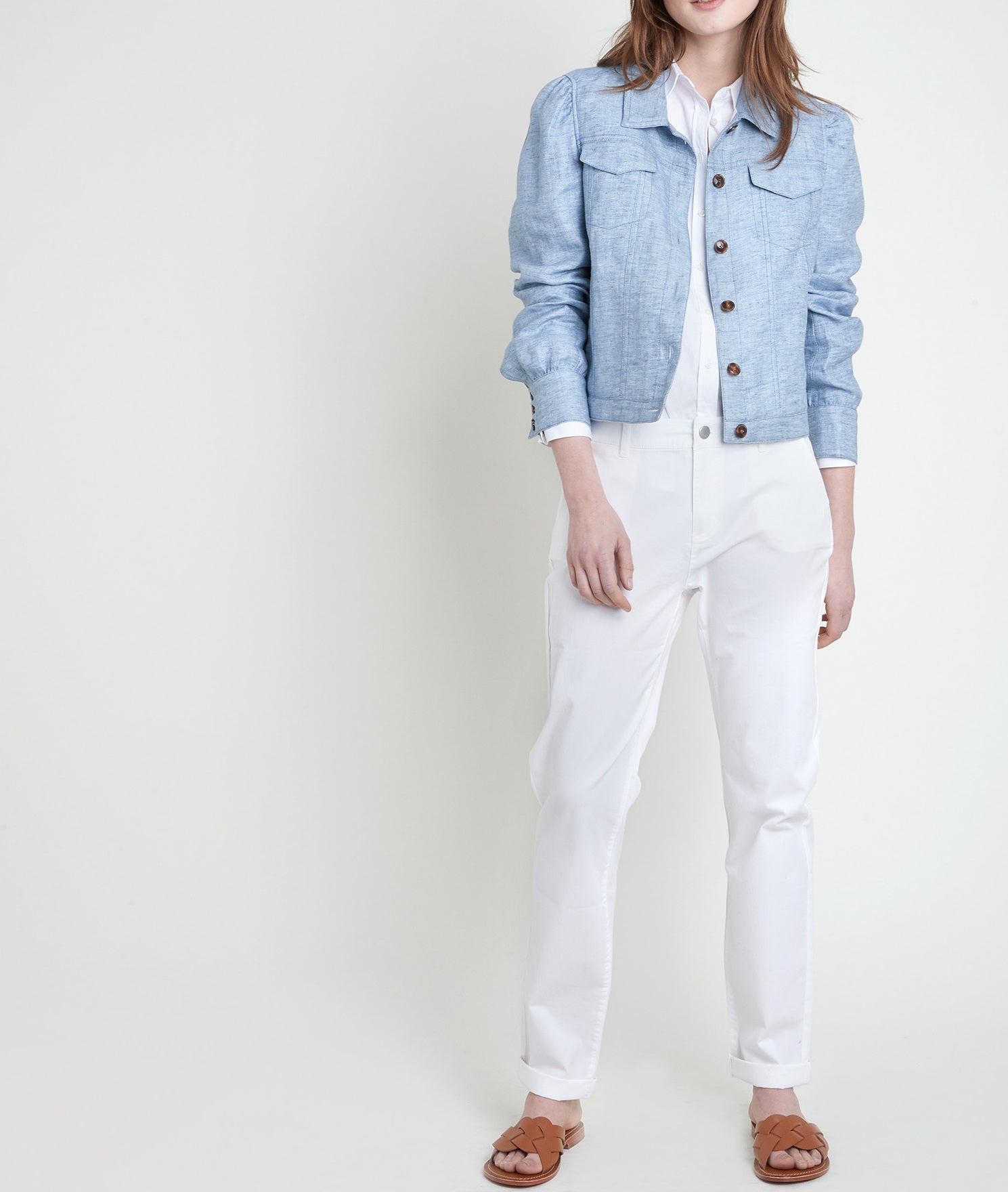 Veste en lin azur Passion Faume - seconde main