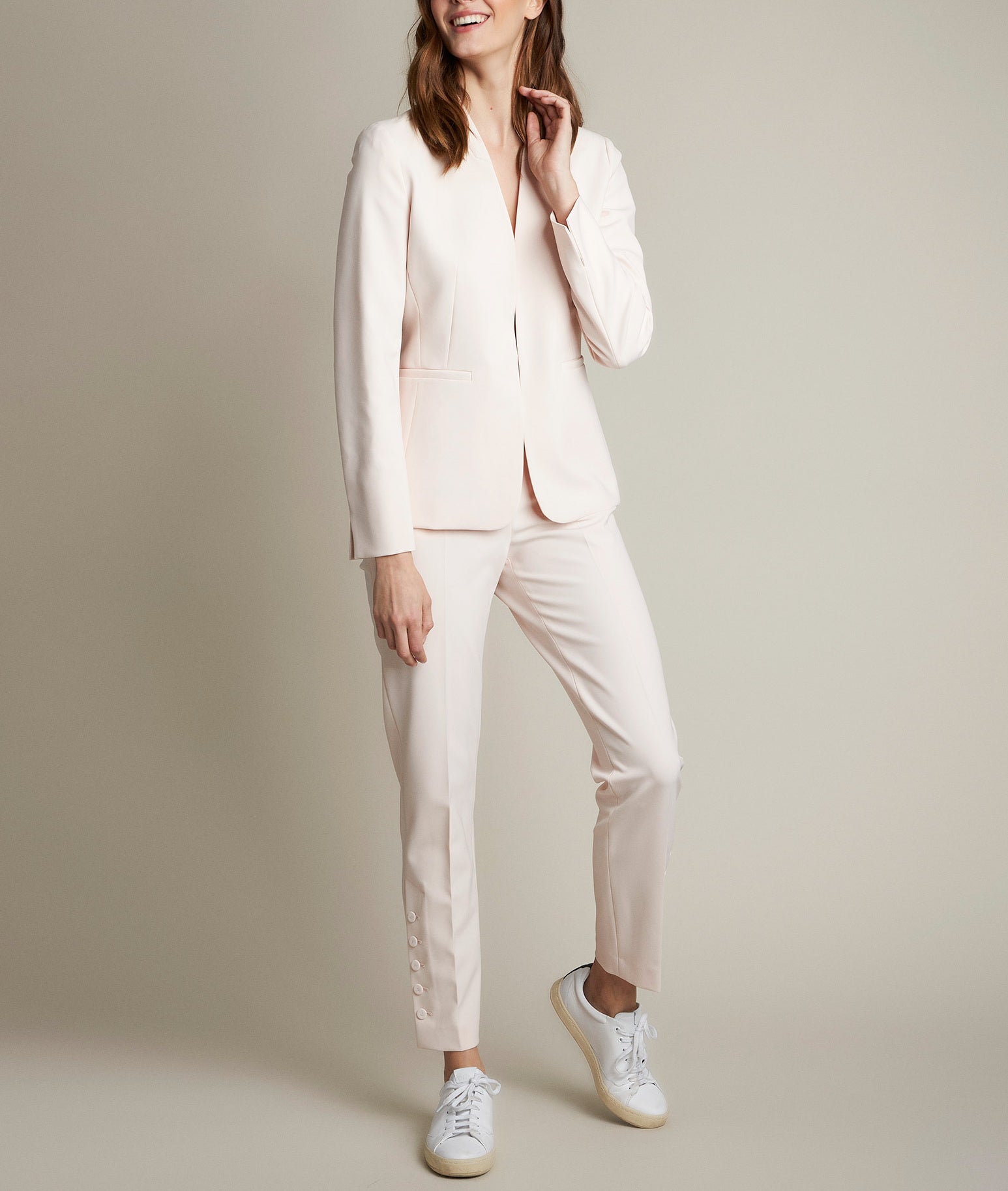 Veste en microfibre nude Clara Faume - seconde main