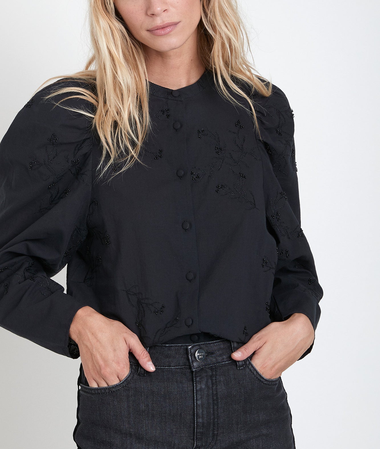 Blouse brodée Jo Faume - seconde main