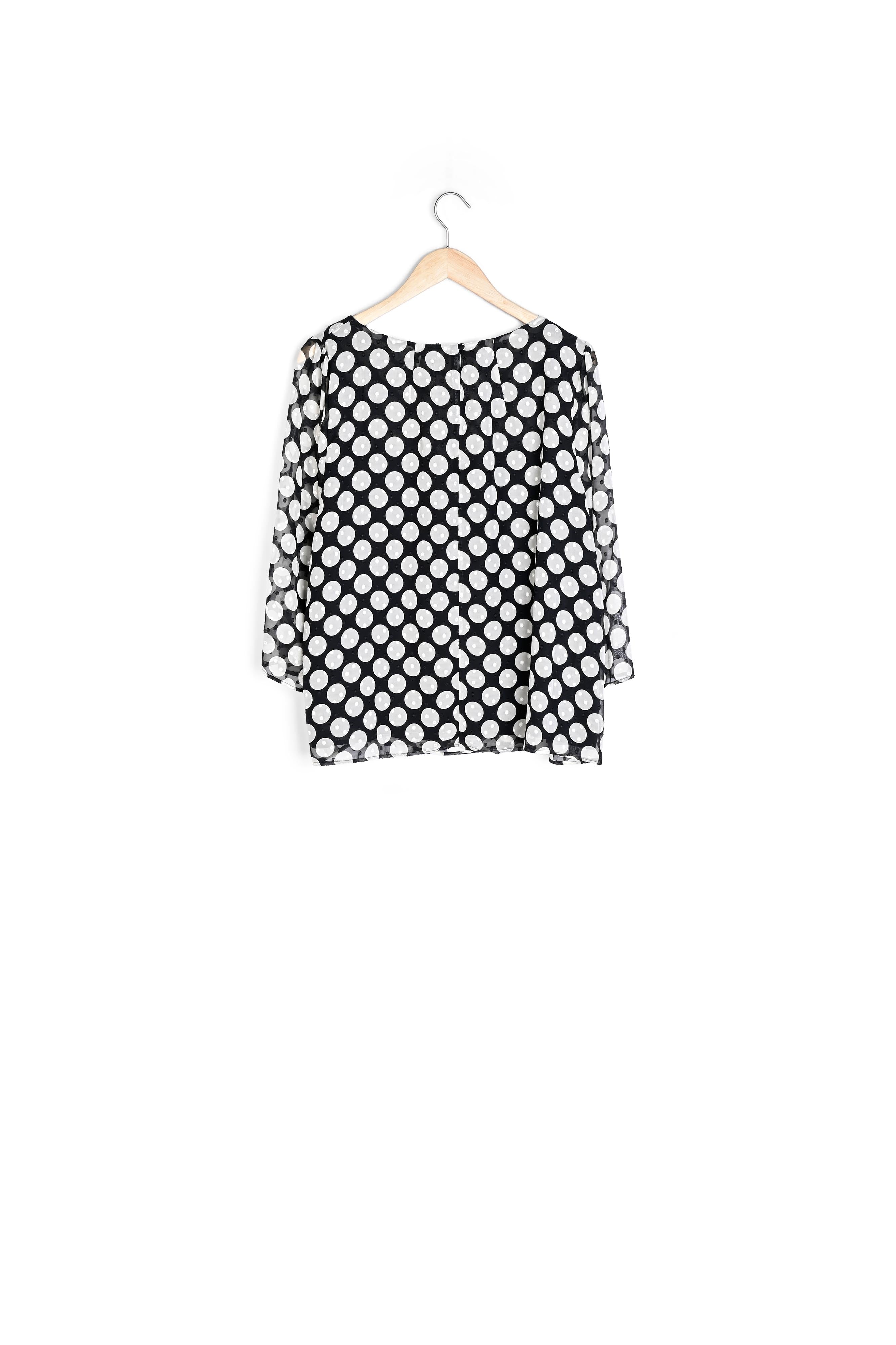 Blouse imprimé pois Eve Faume - seconde main