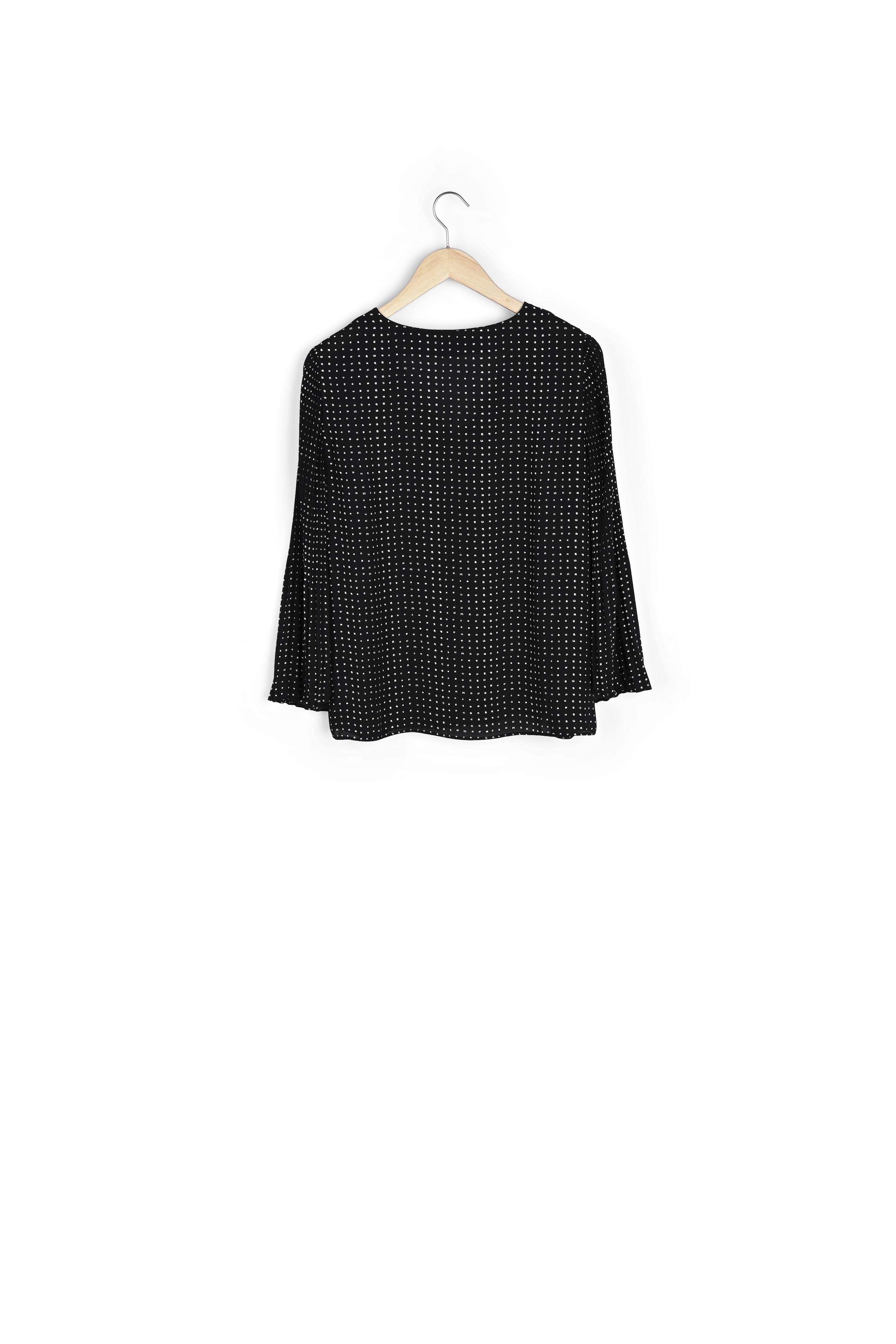 Blouse plissée à pois Morgane Faume - seconde main