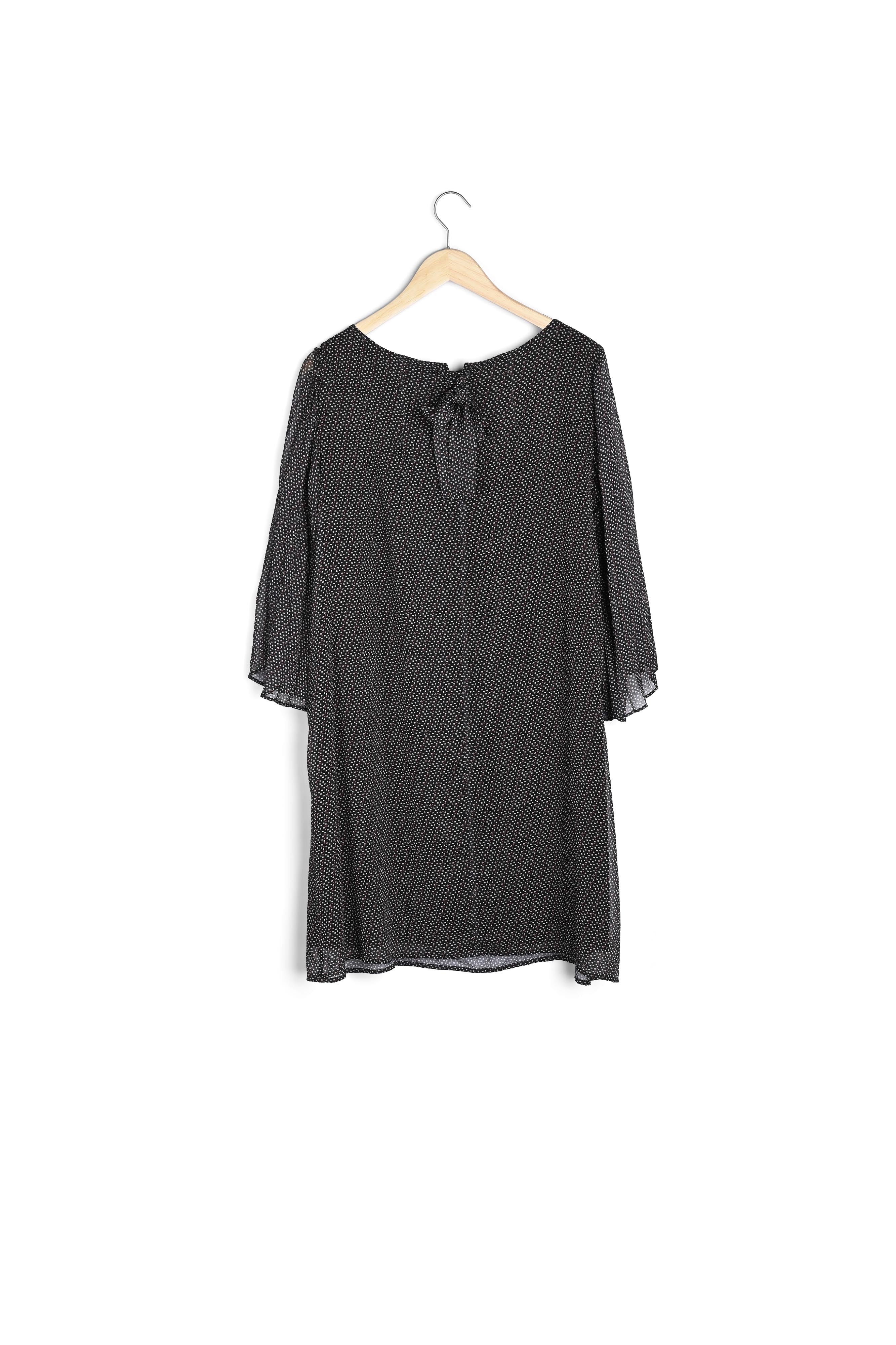 Robe imprimée en crêpe Olivia Faume - seconde main