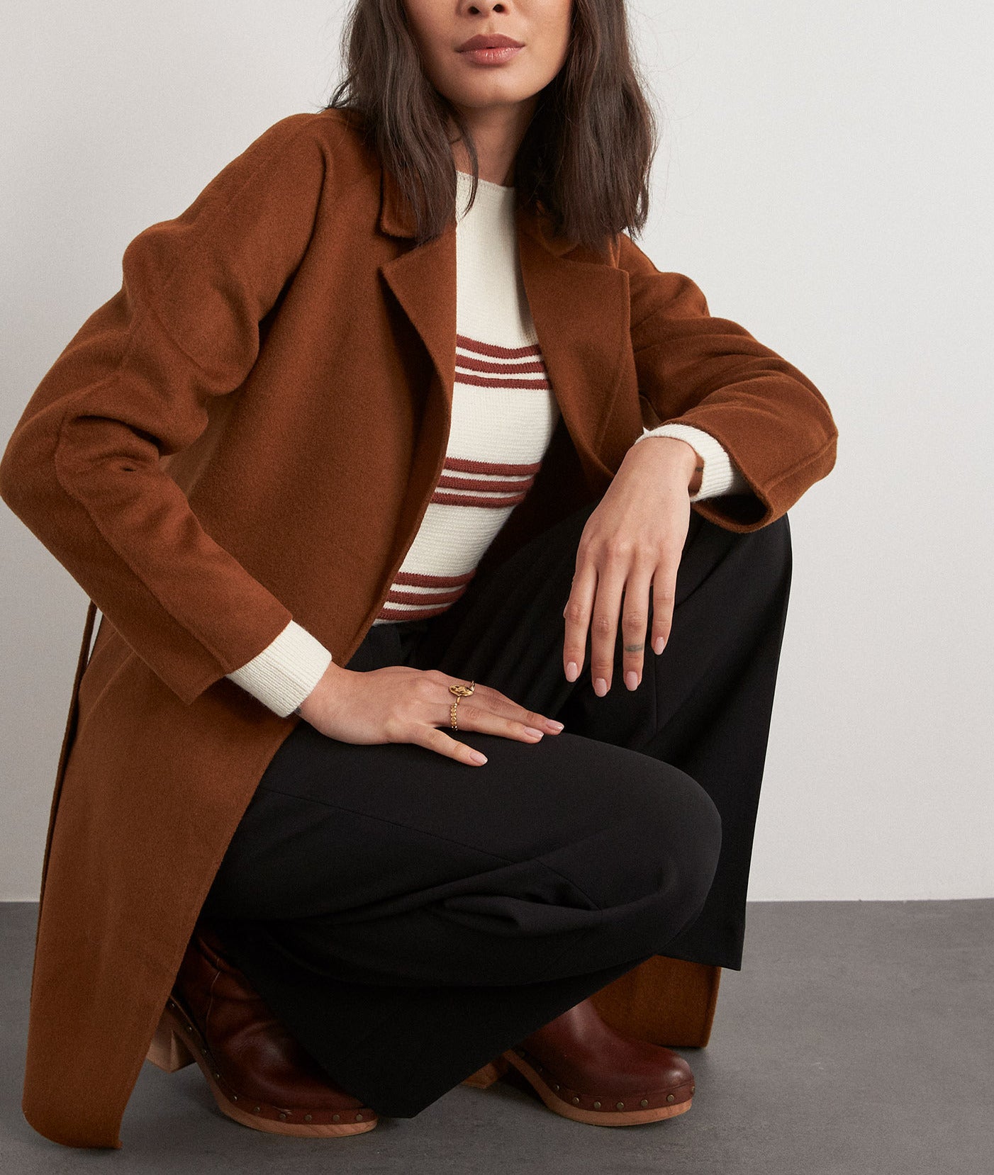 Manteau en laine Ryan Faume - seconde main