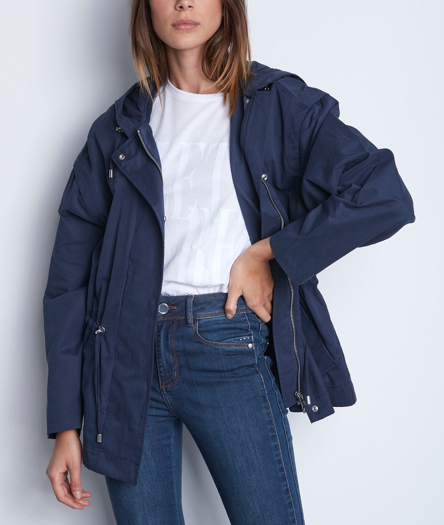 Parka légère marine Gaia Faume - seconde main