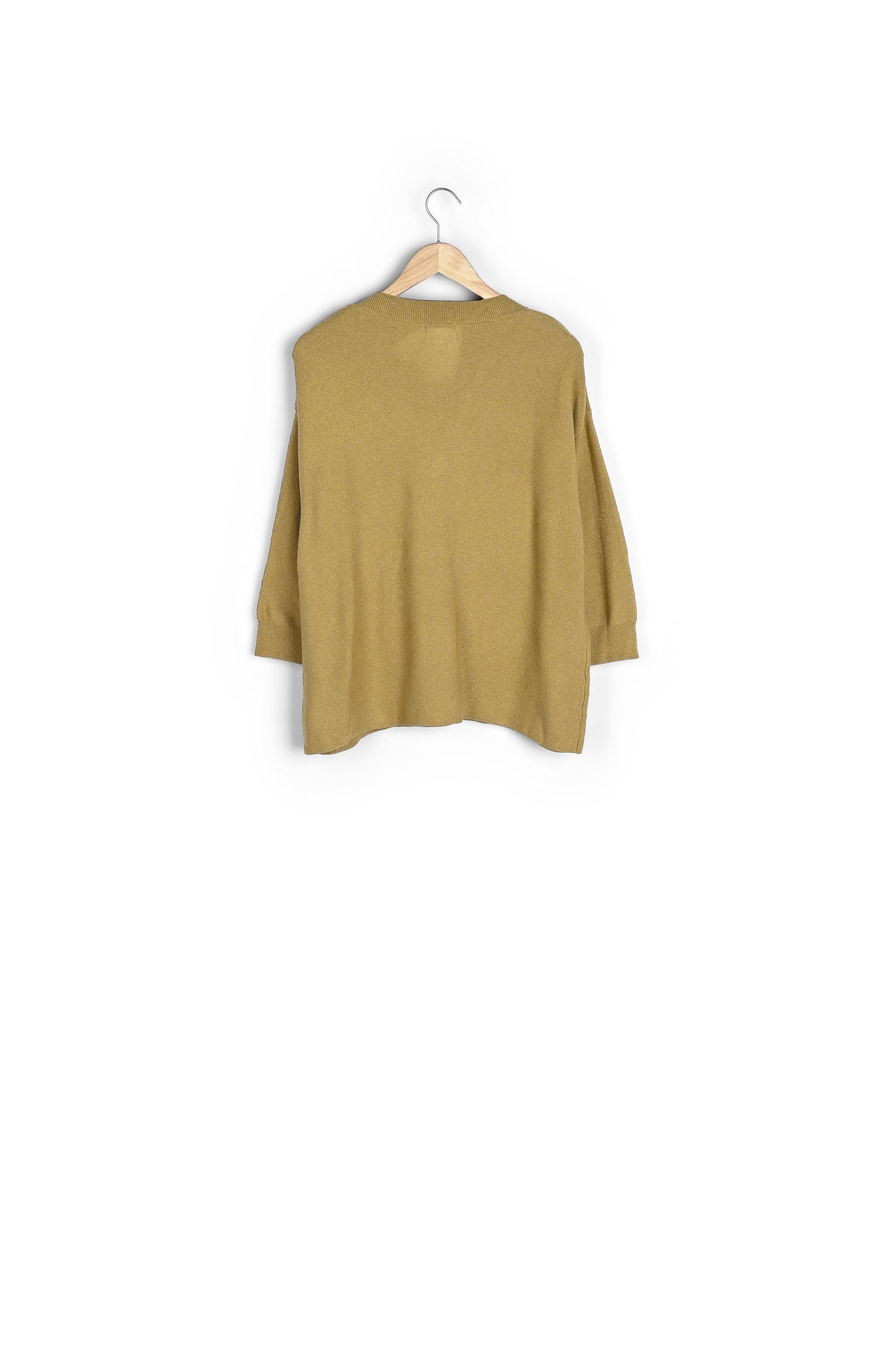 Pull fin au col V miel Parana Faume - seconde main