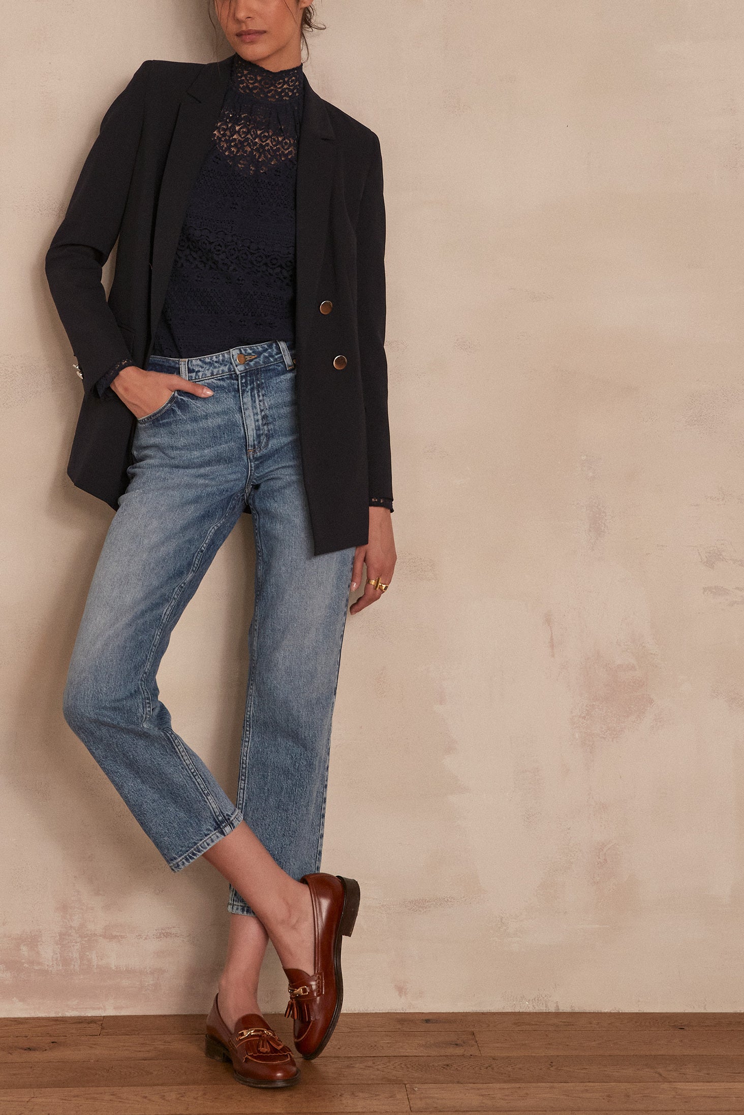 Jean droit crop OWEN Faume - seconde main