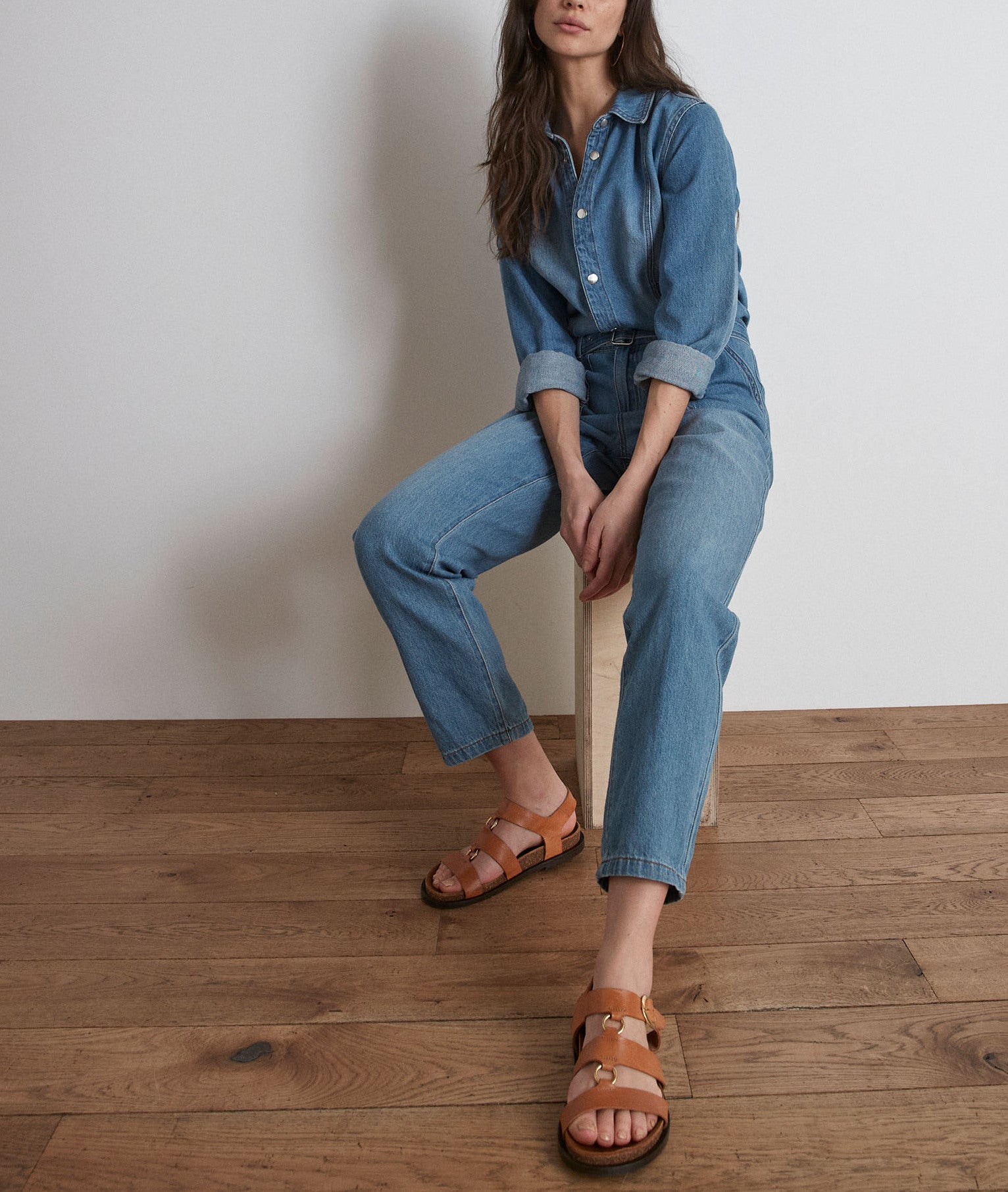 Combinaison en jean Sadie Faume - seconde main